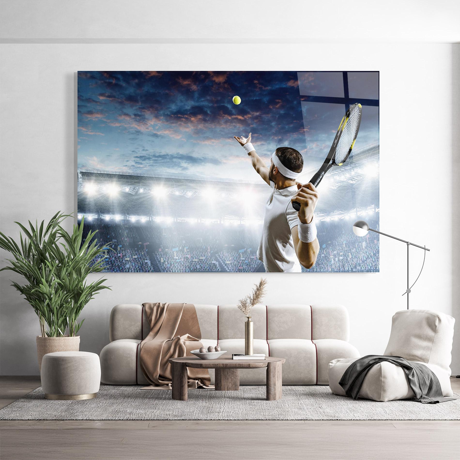 Glasbild Professional Tennis Player mockup 9