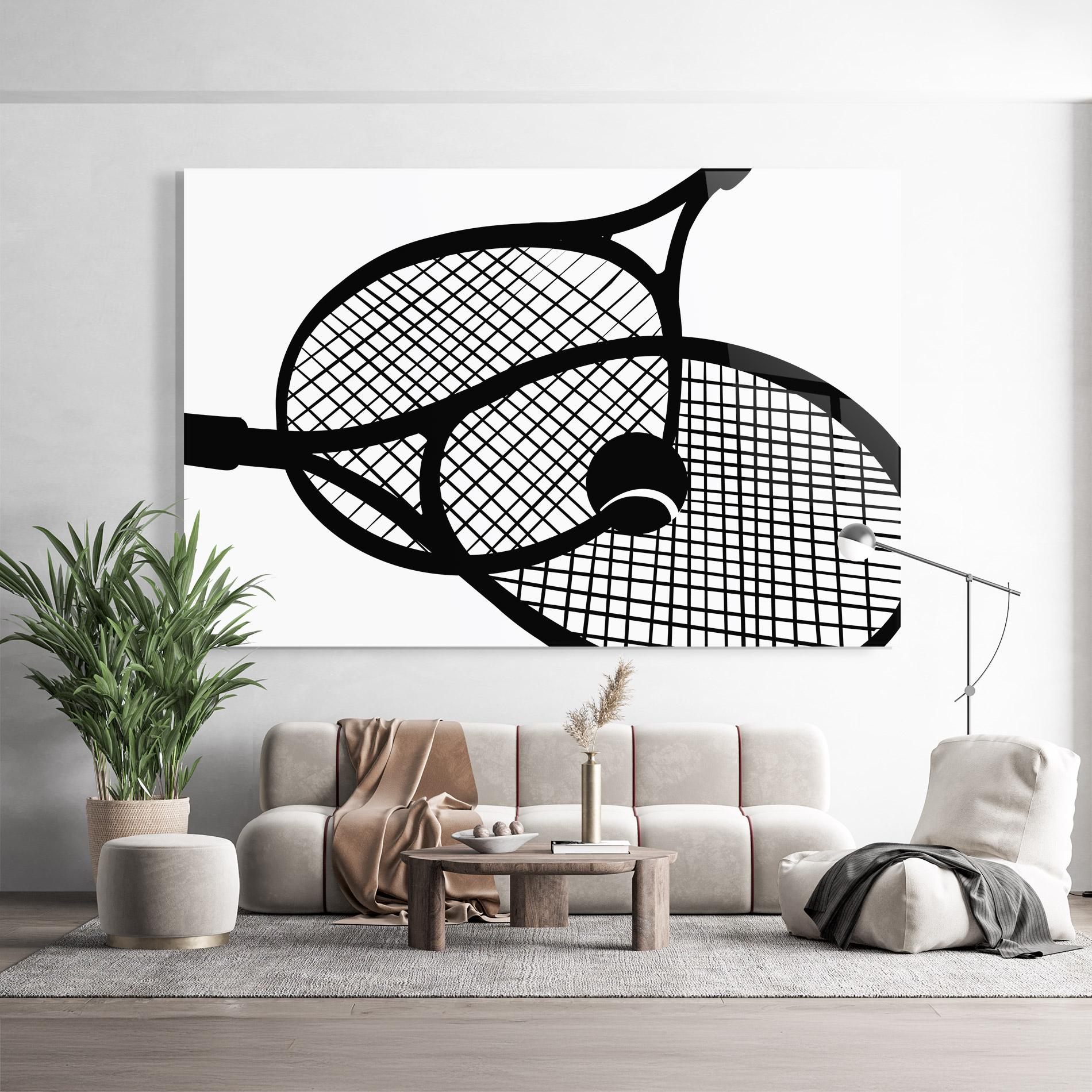 Glasbild Tennis Ball Line mockup 9