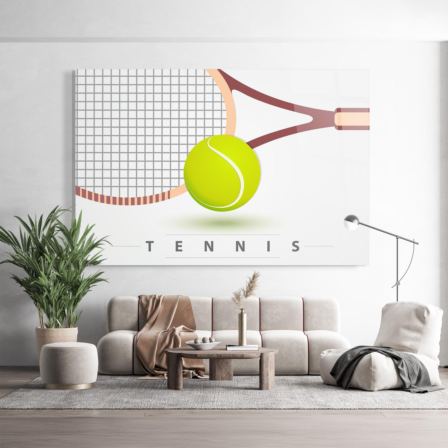 Glasbild Tennis Ball mockup 9