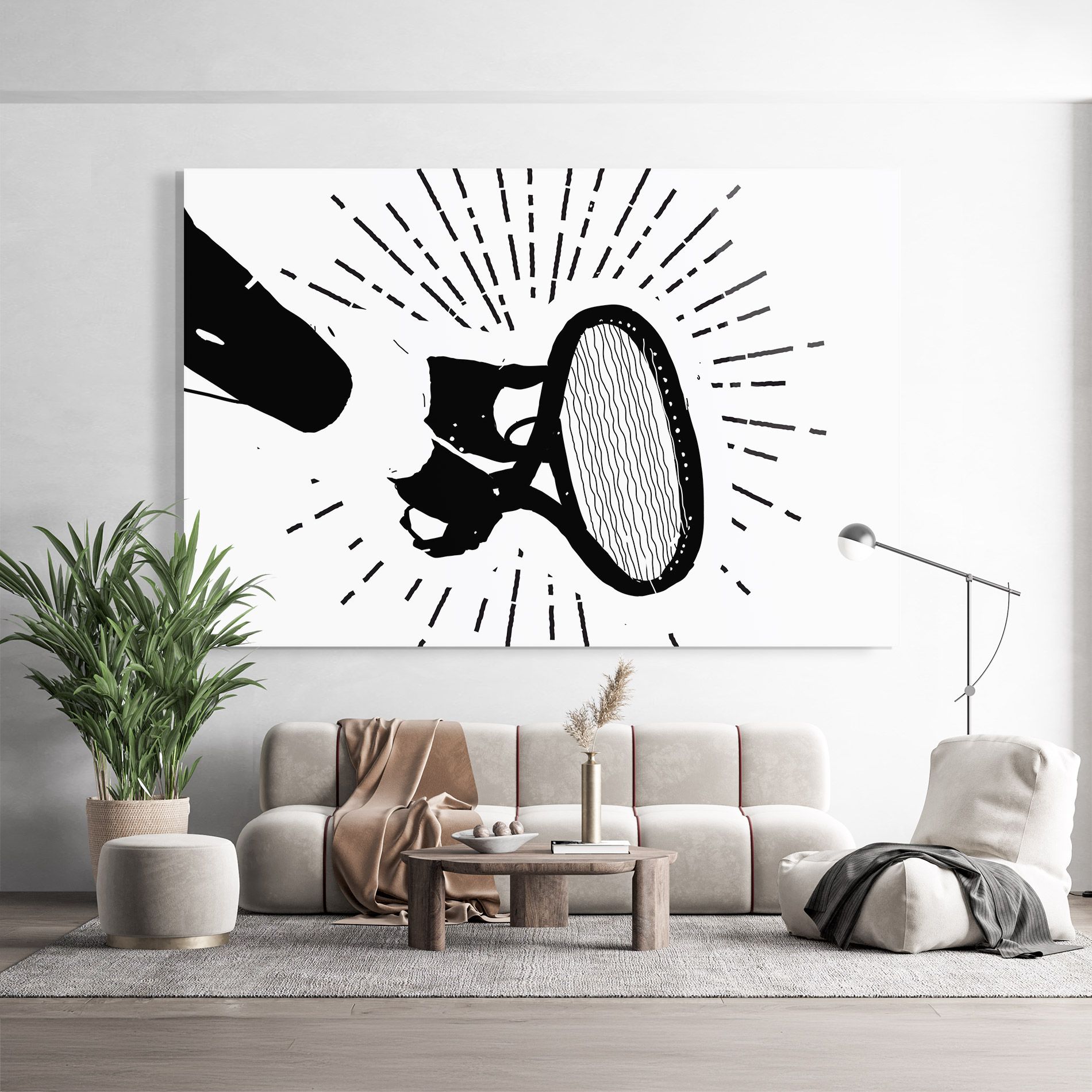 Tennis Black Line mockup 9