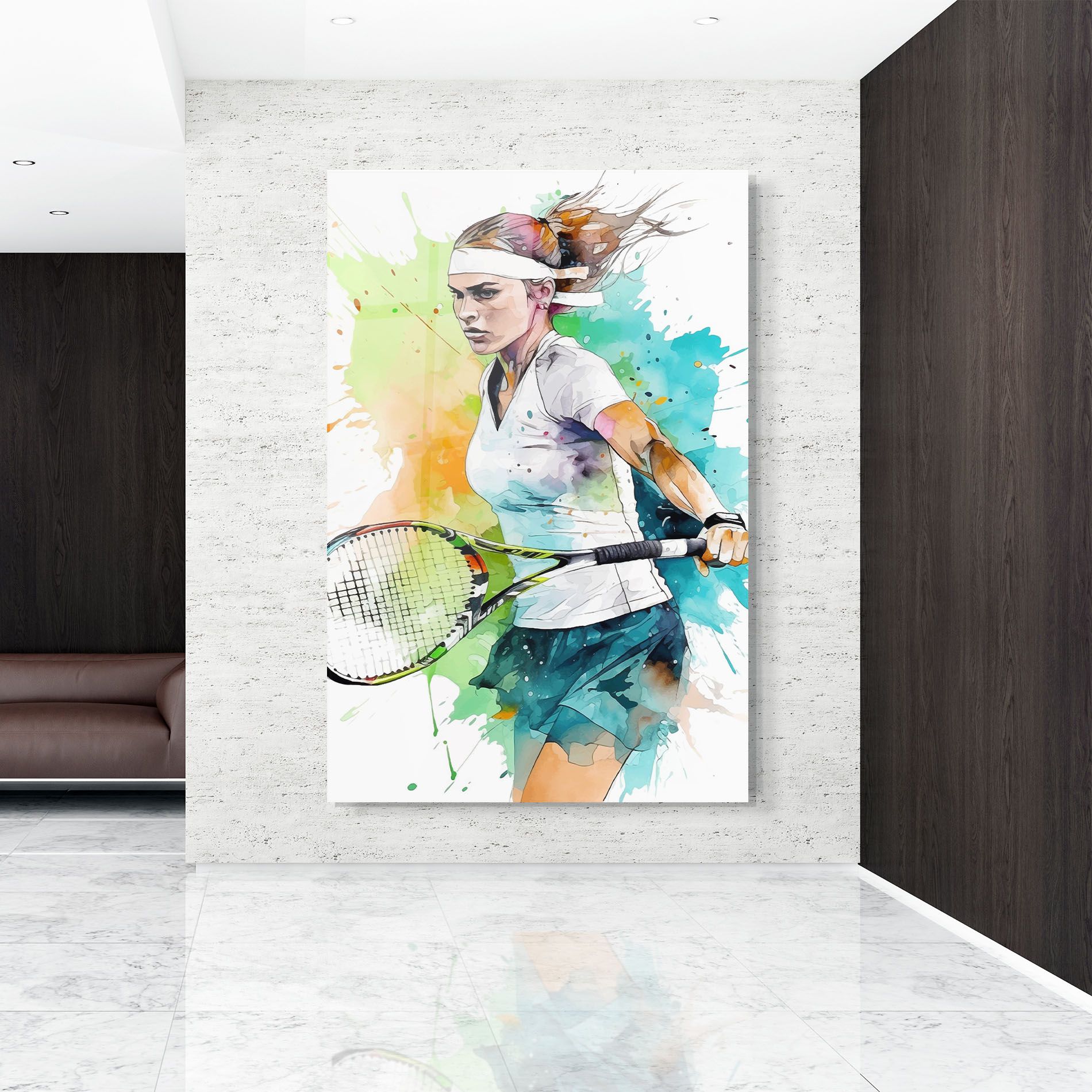 Green Blue Tennis mockup 9