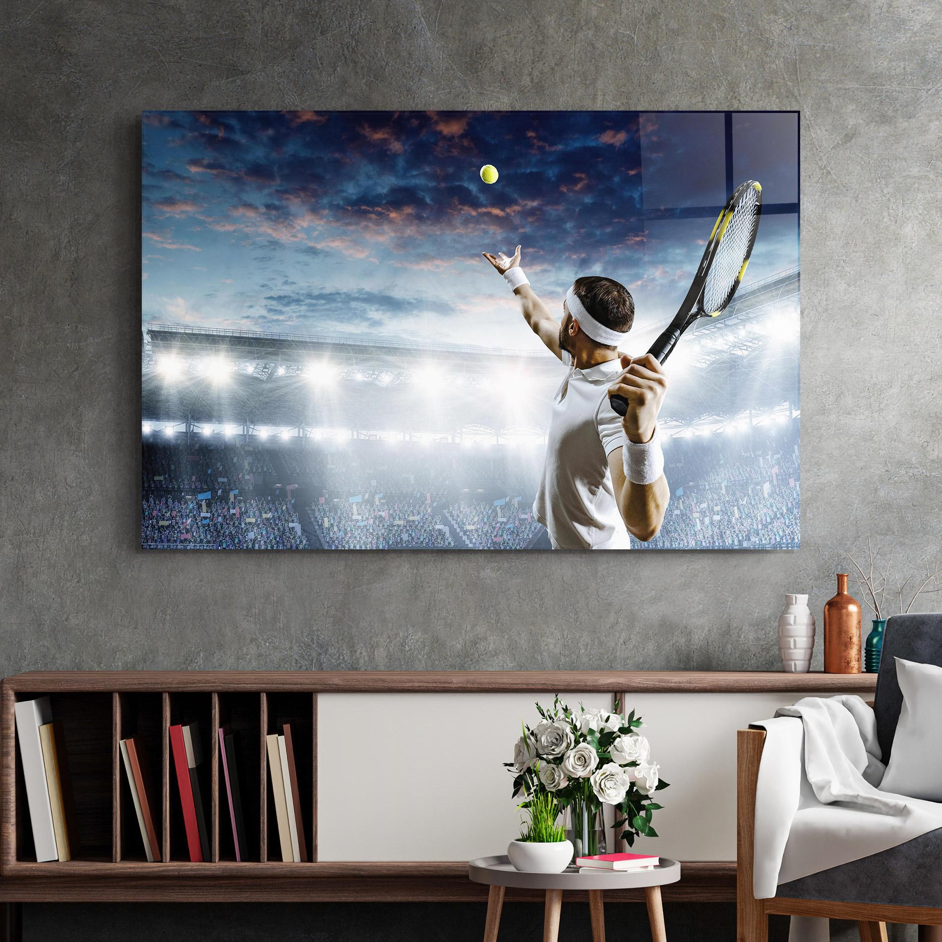 Glasbild Professional Tennis Player mockup 2