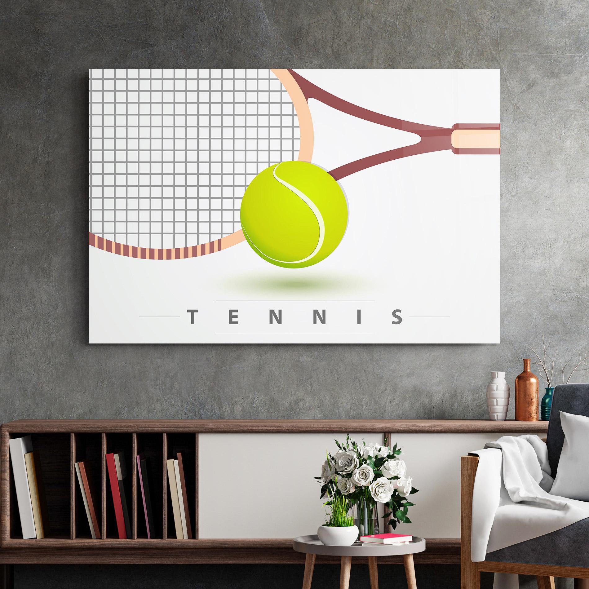 Glasbild Tennis Ball mockup 2