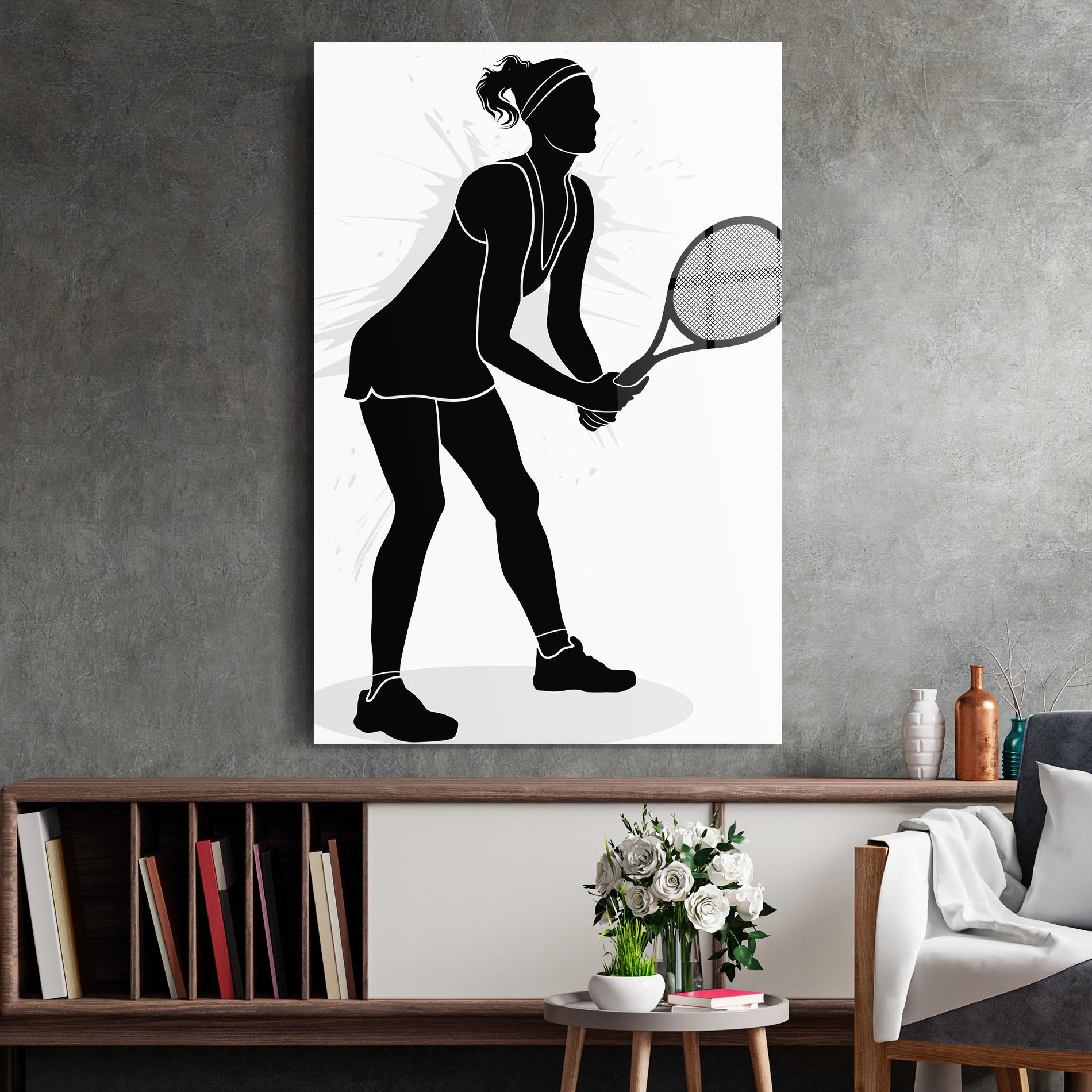 Female Tennis Player mockup 2