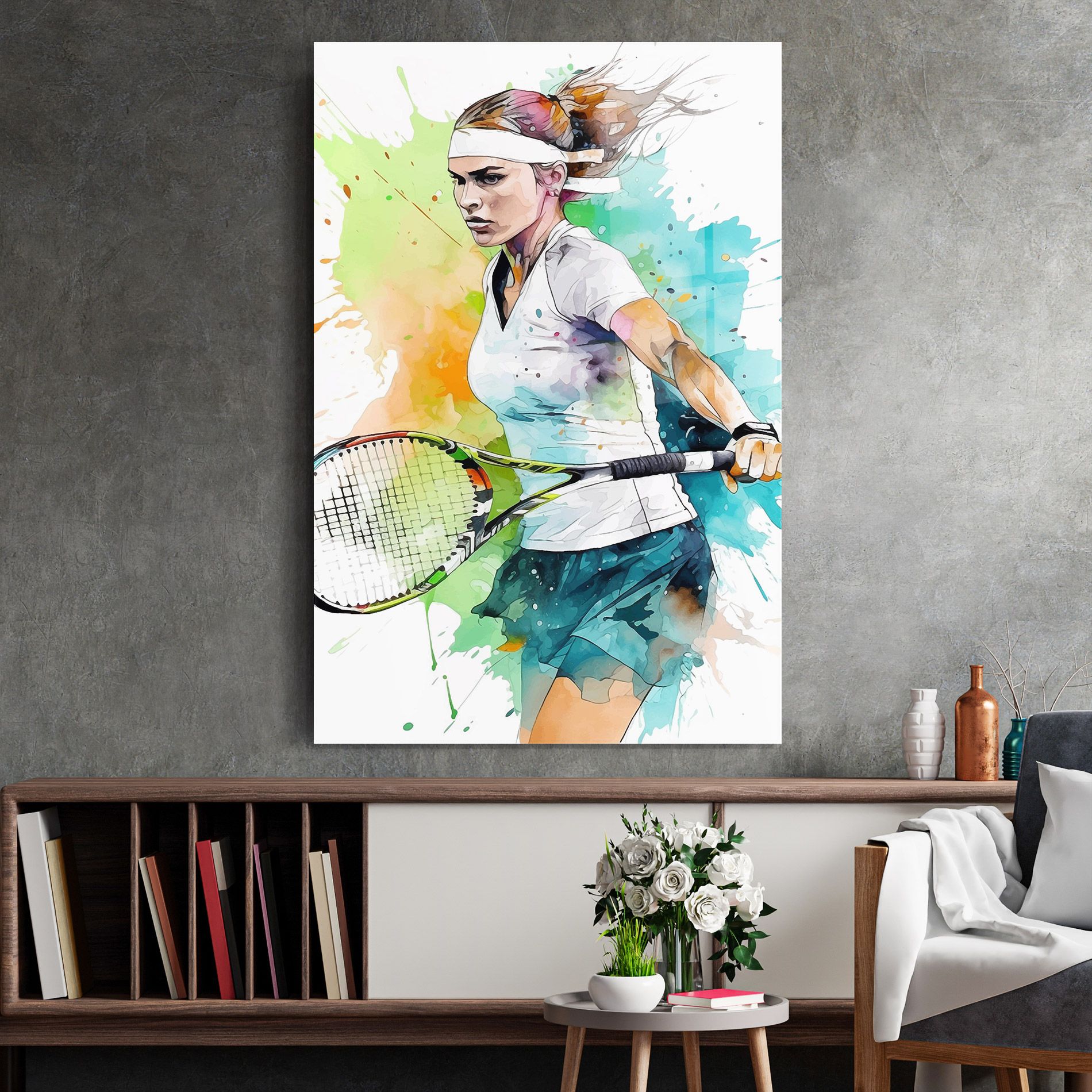 Green Blue Tennis mockup 2