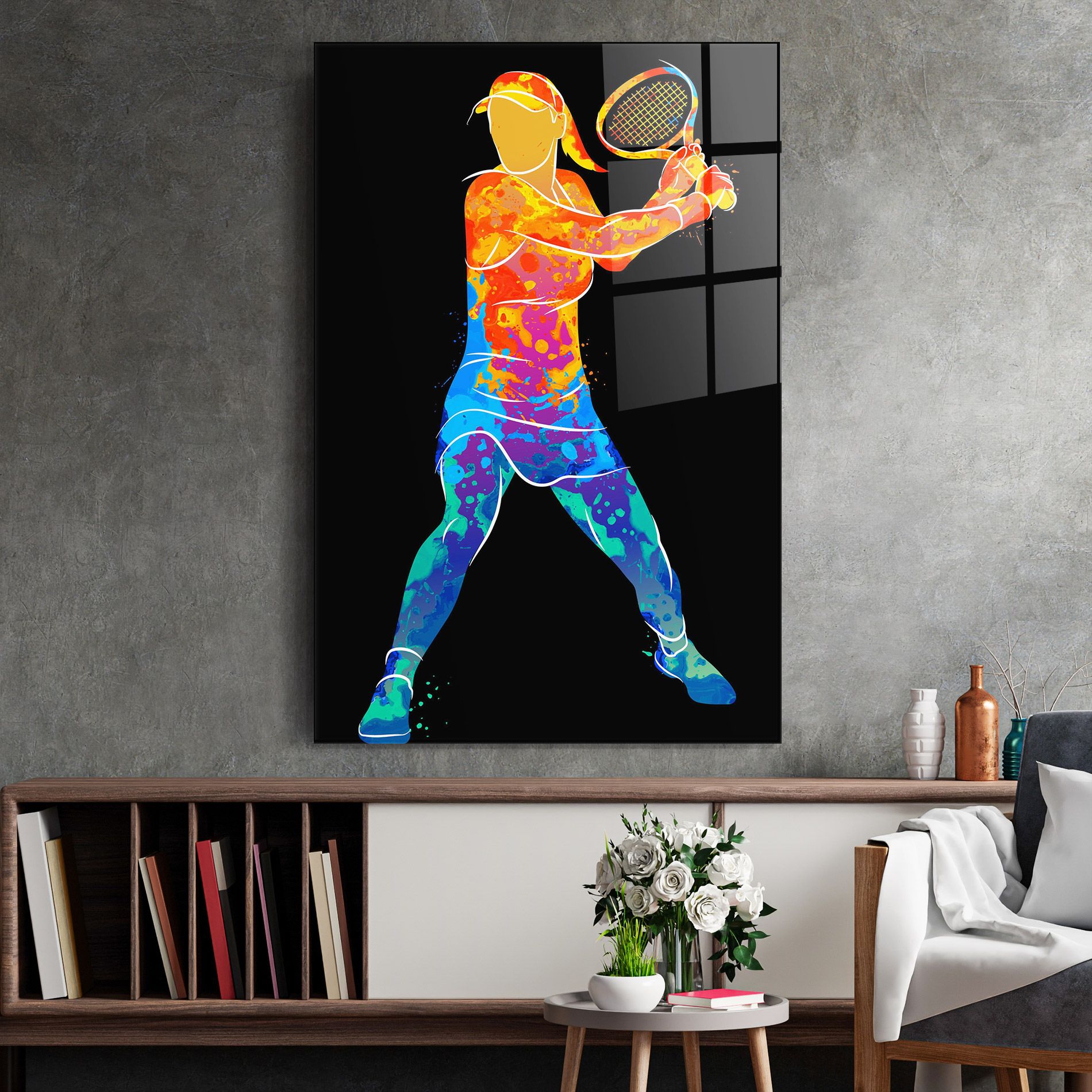 Green Orange Tennis mockup 2