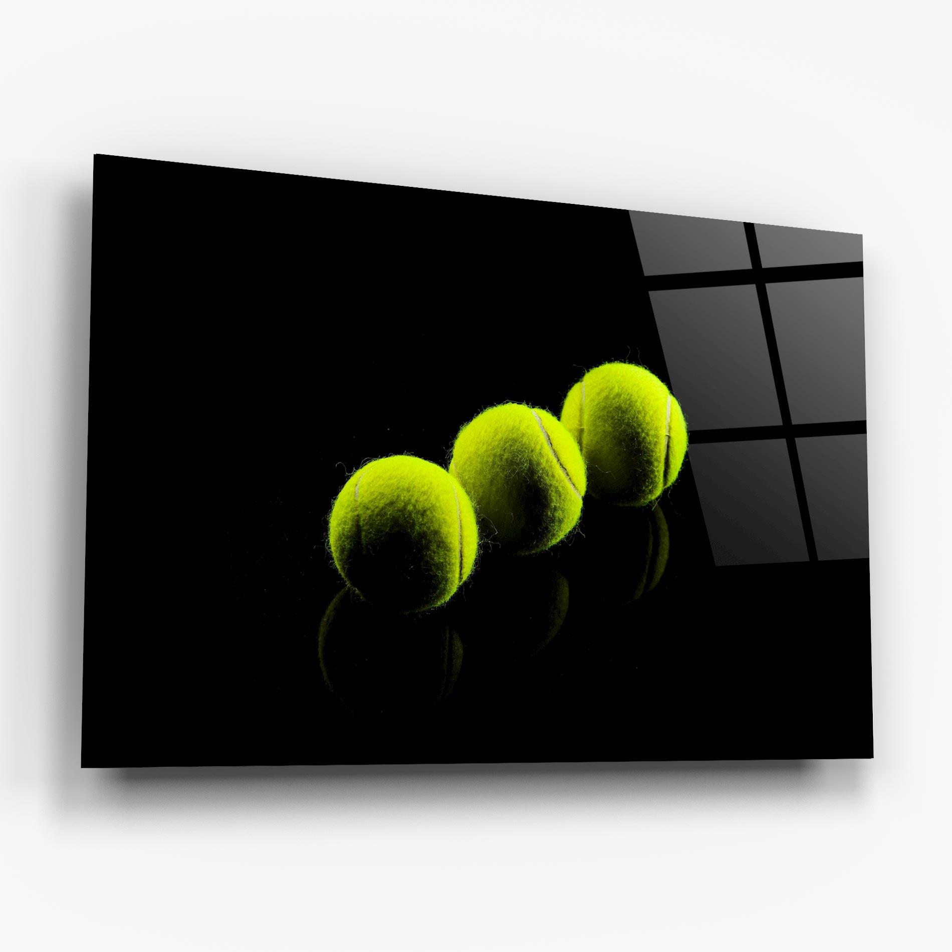 Glasbild 3 Tennis Balls mockup 6