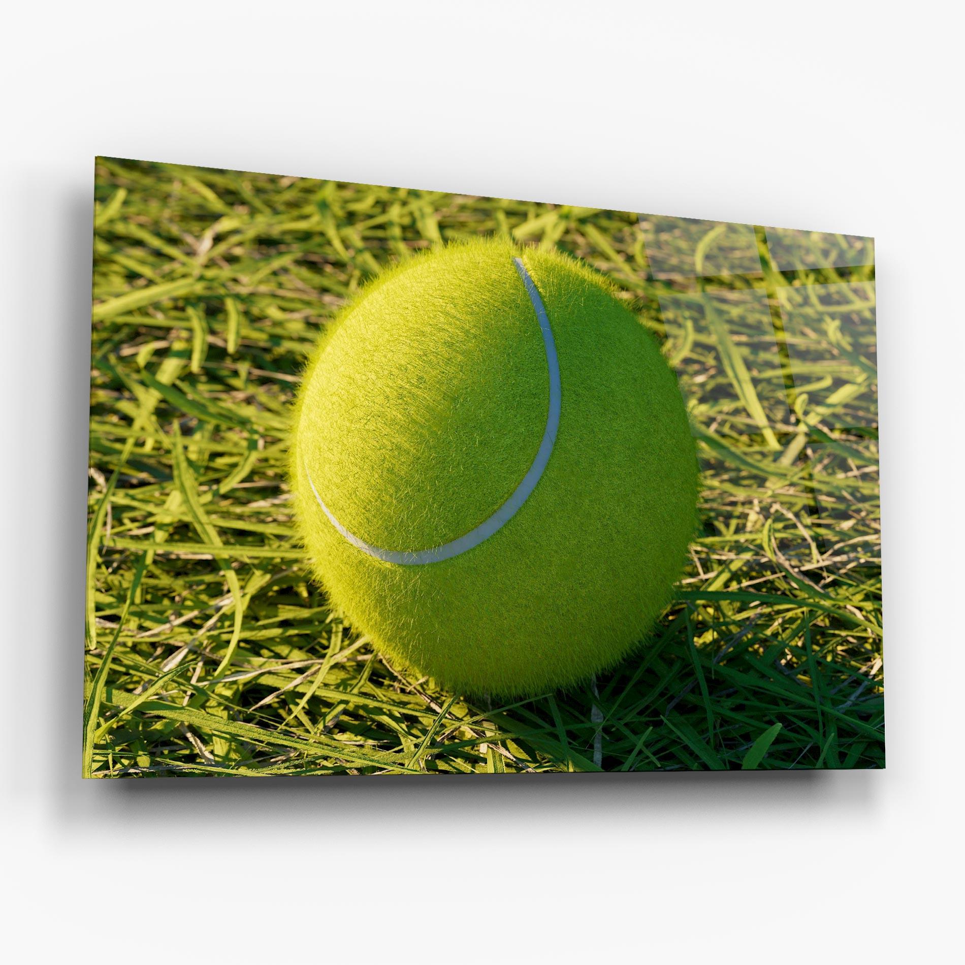 Glasbild Green Tennis Ball mockup 6