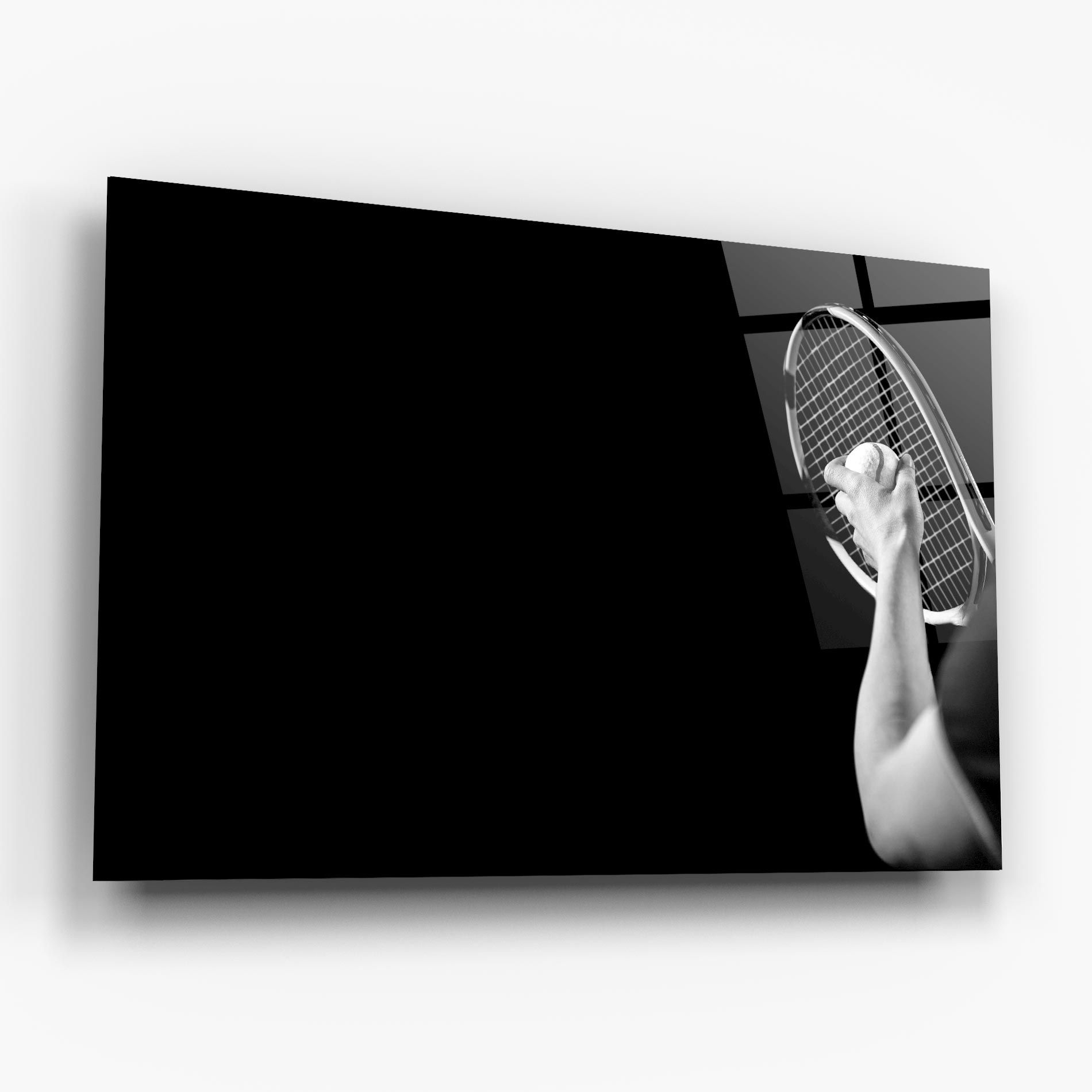 Grey Tennis Racket mockup 6