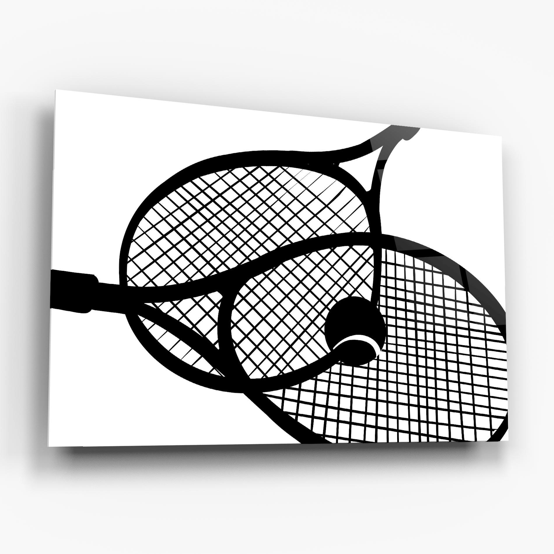 Glasbild Tennis Ball Line mockup 6