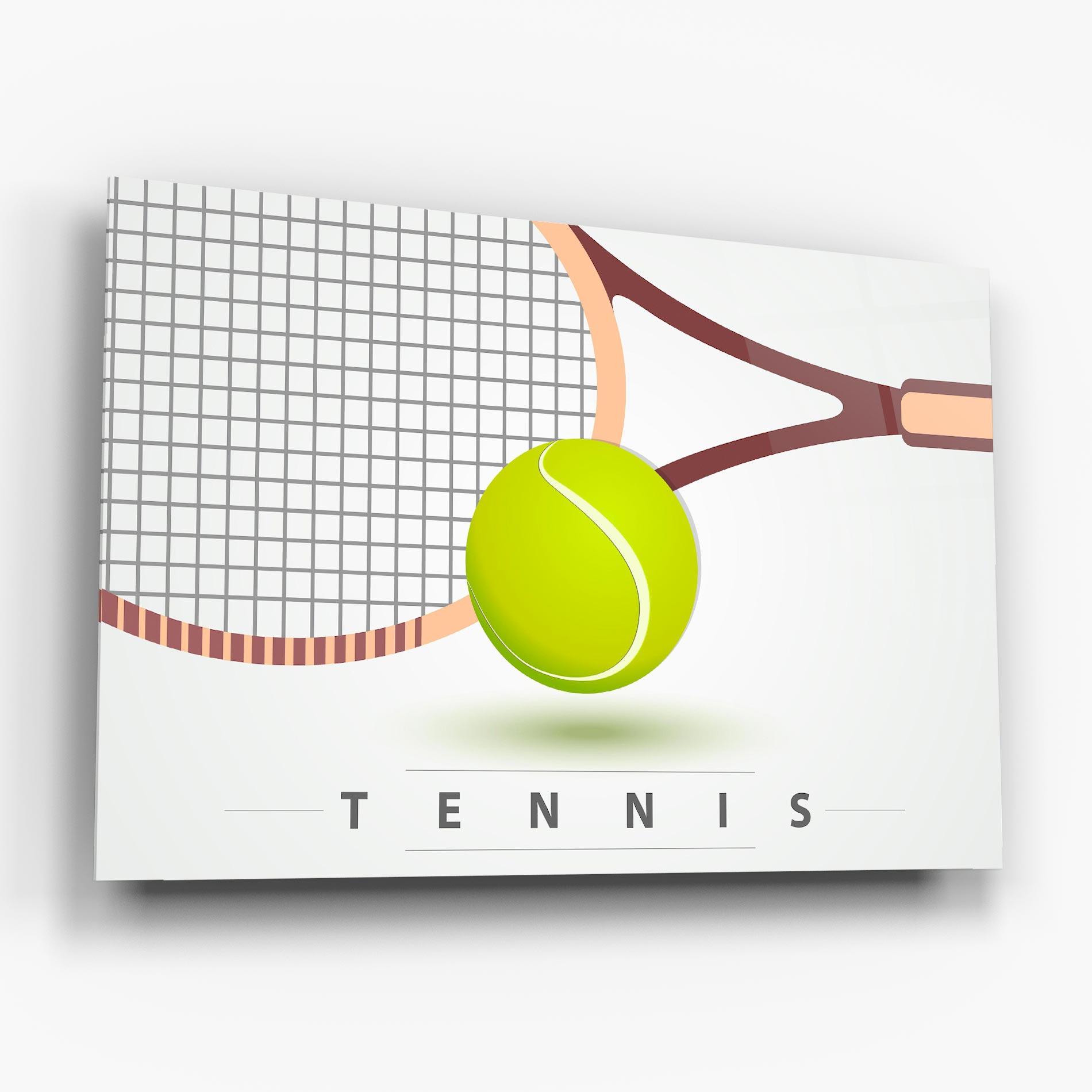Glasbild Tennis Ball mockup 6