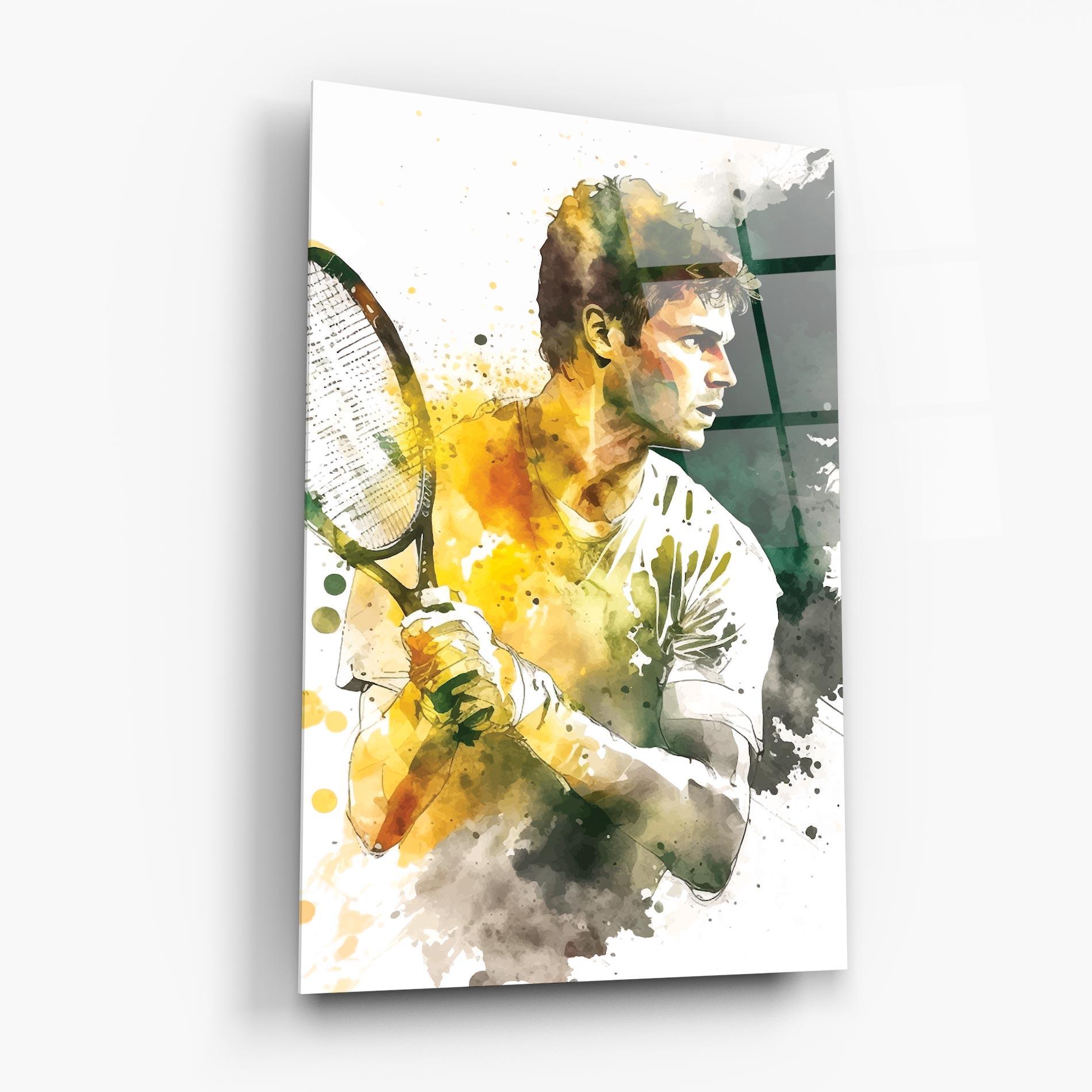 Glasbild Player Watercolor mockup 6