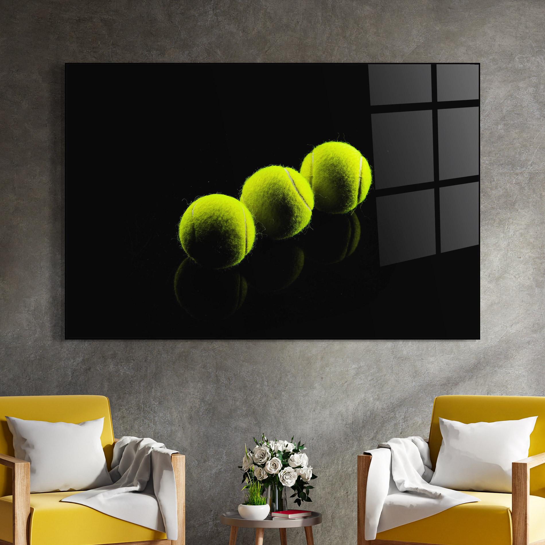 Glasbild 3 Tennis Balls mockup 4