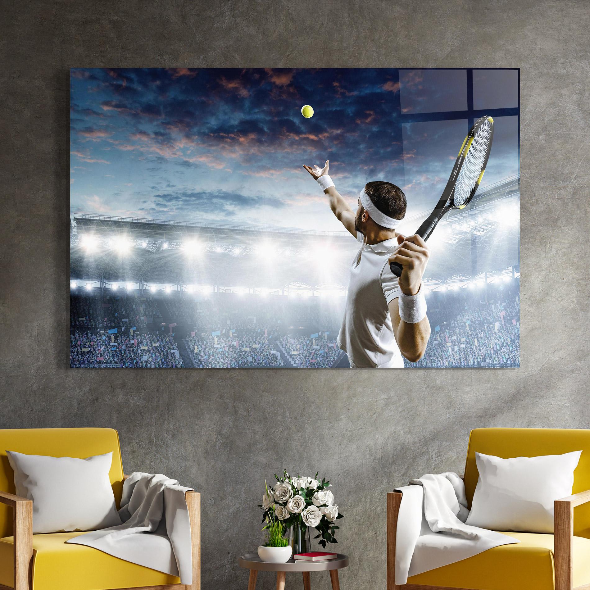 Glasbild Professional Tennis Player mockup 4