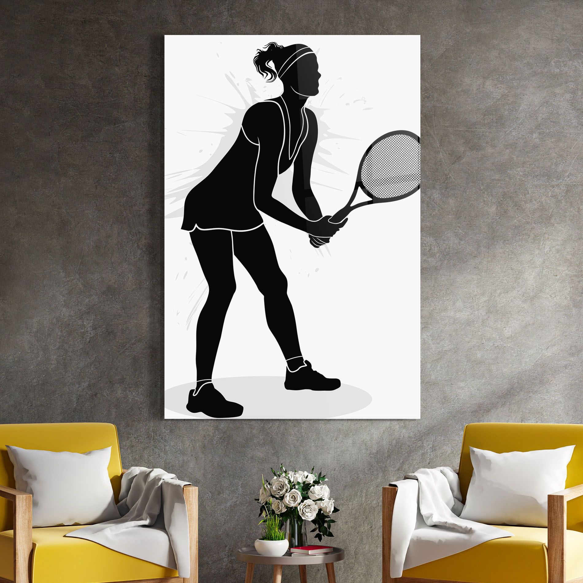 Female Tennis Player mockup 4