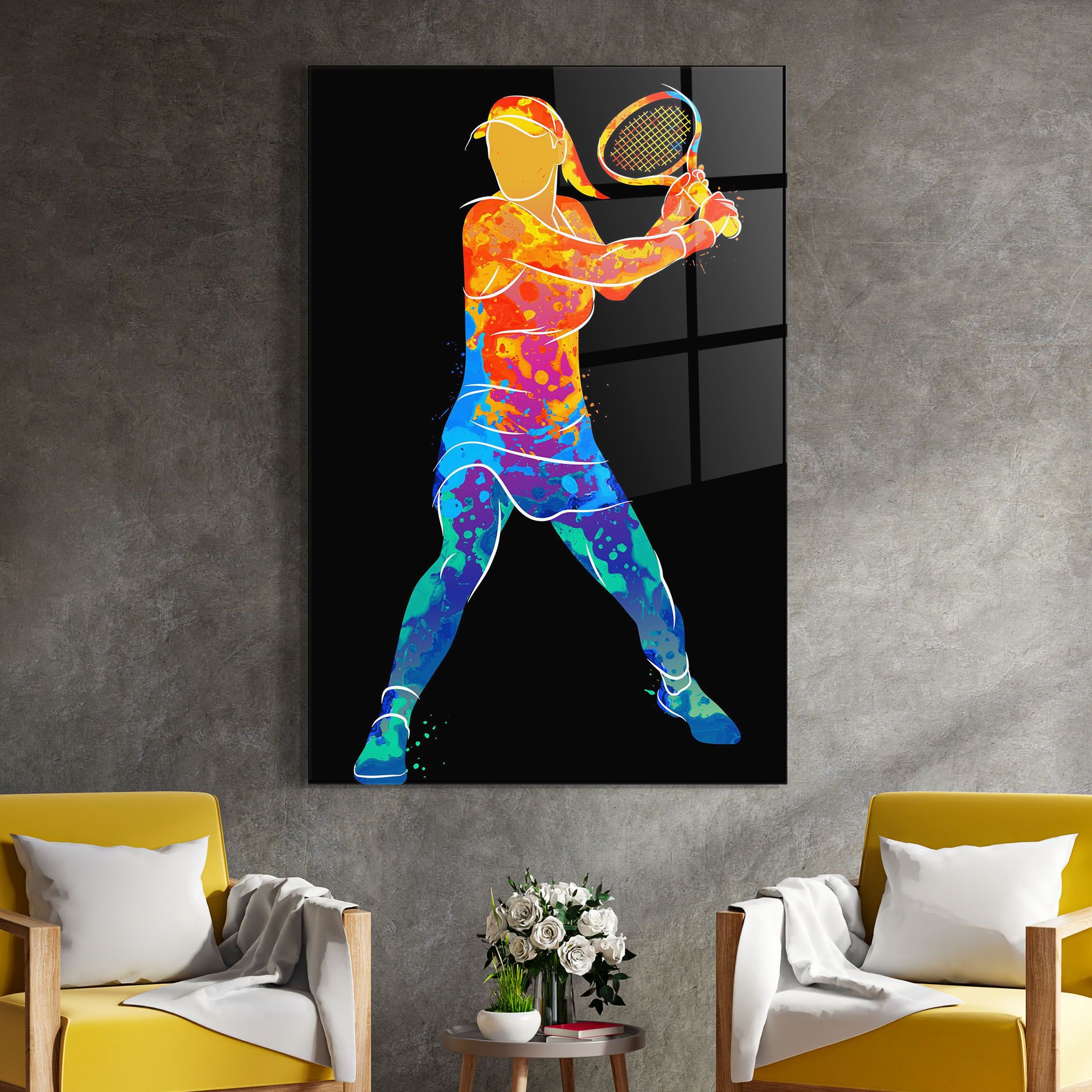 Green Orange Tennis mockup 4