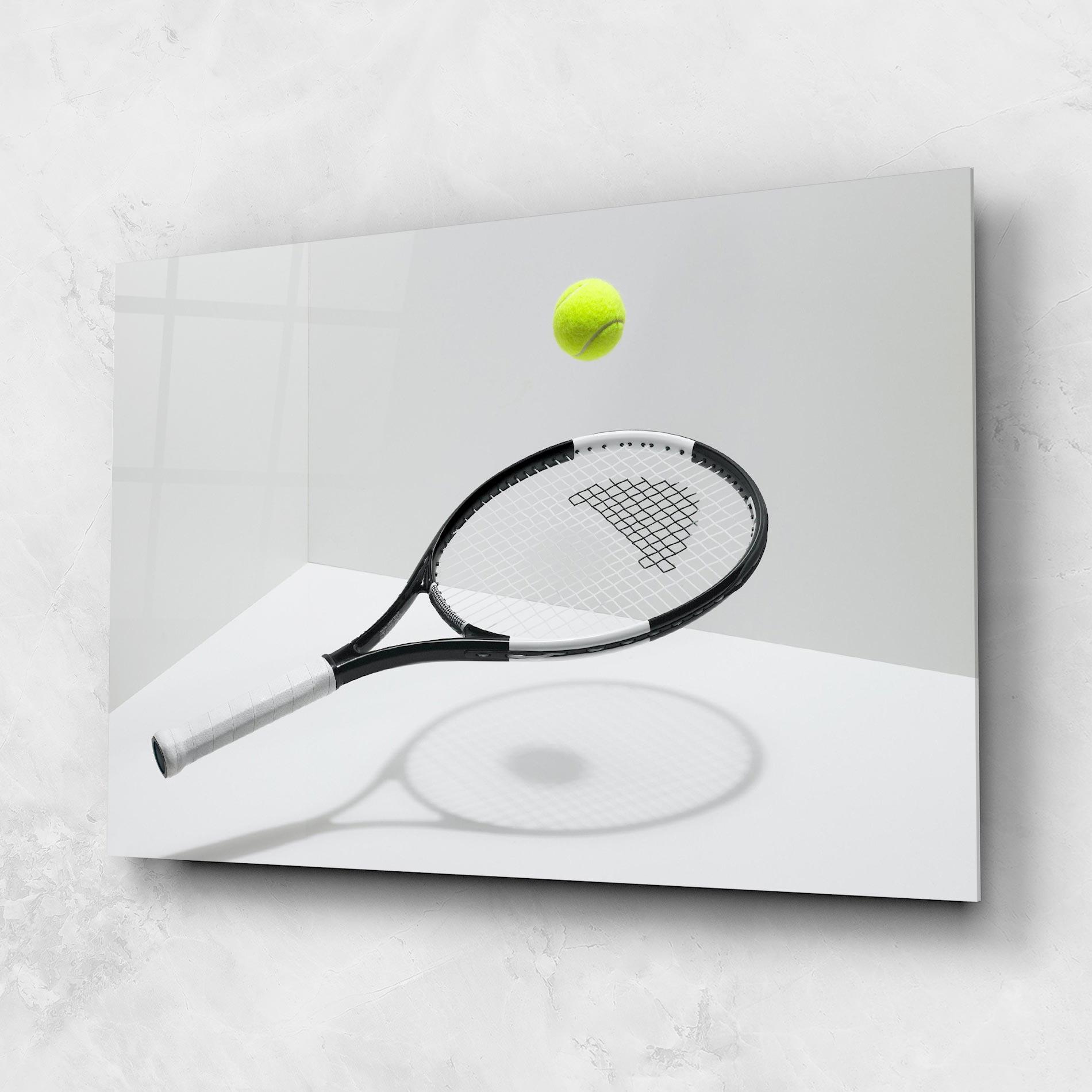 Glasbild Floating Tennis Racket mockup 1