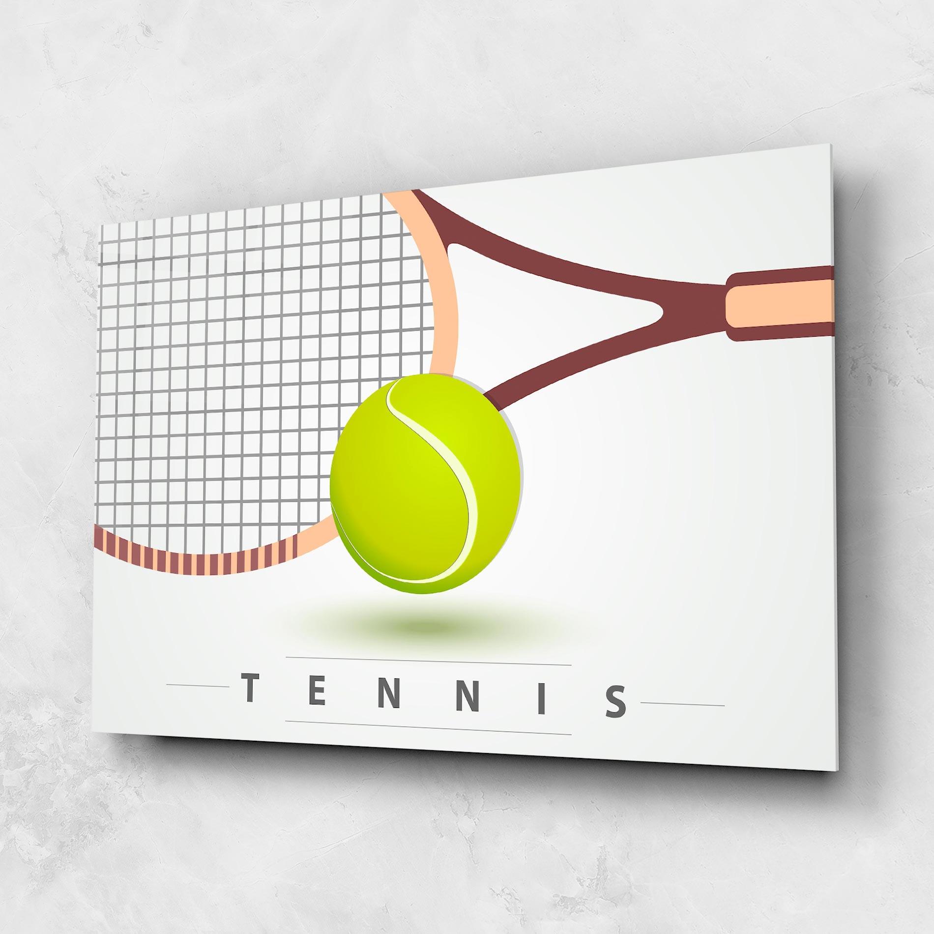 Glasbild Tennis Ball mockup 1