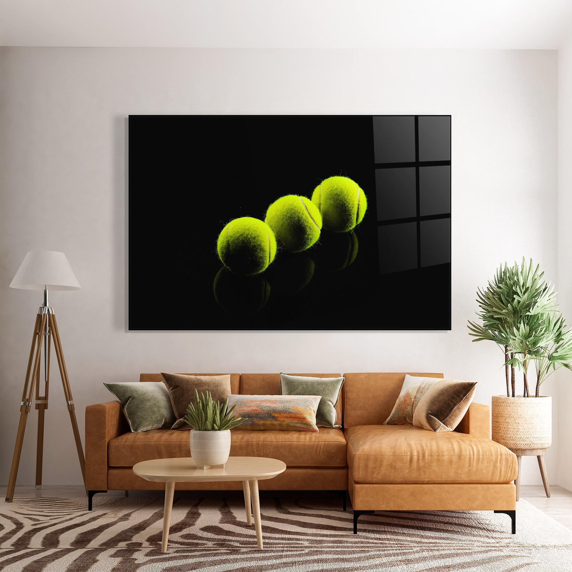 Glasbild 3 Tennis Balls mockup 7