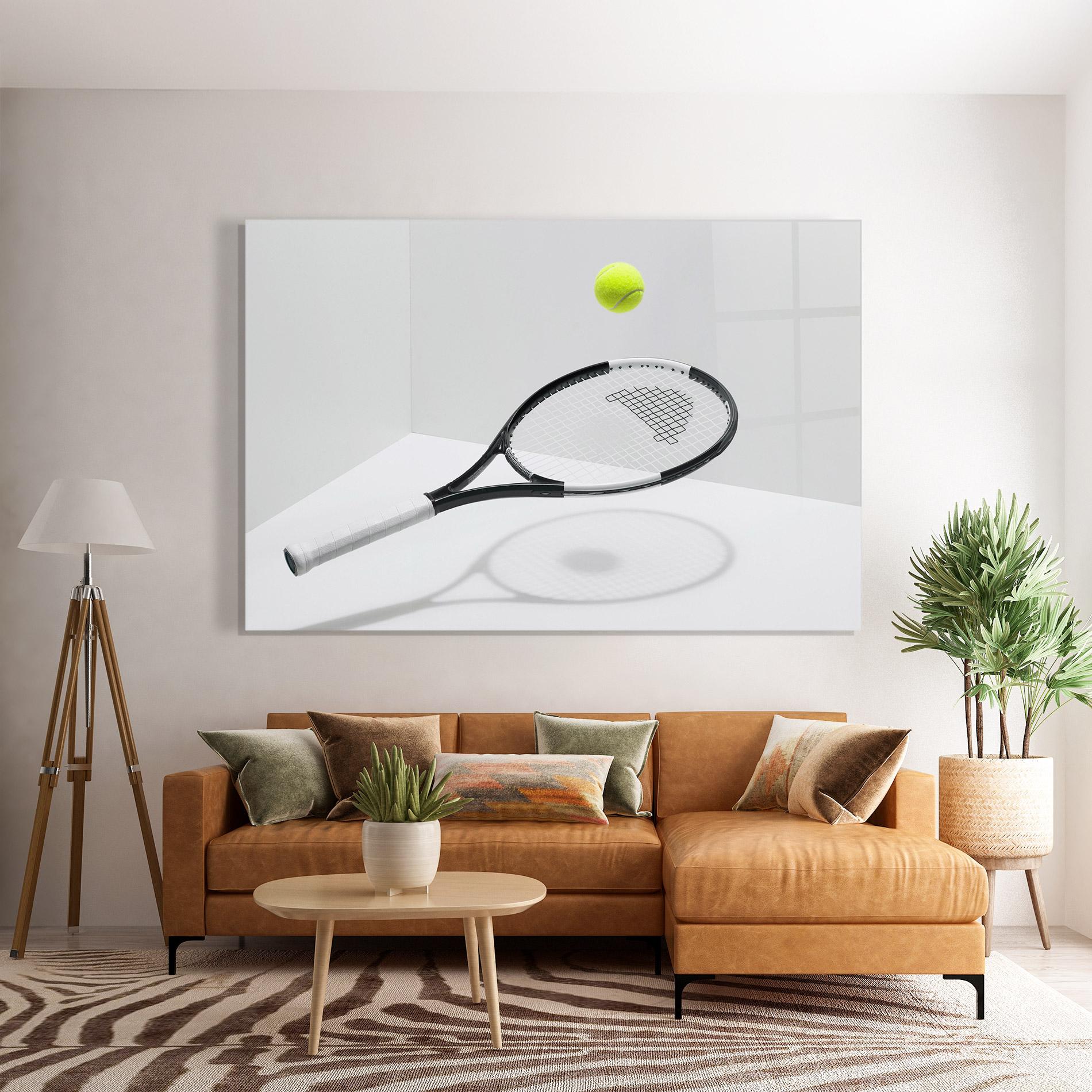 Glasbild Floating Tennis Racket mockup 7