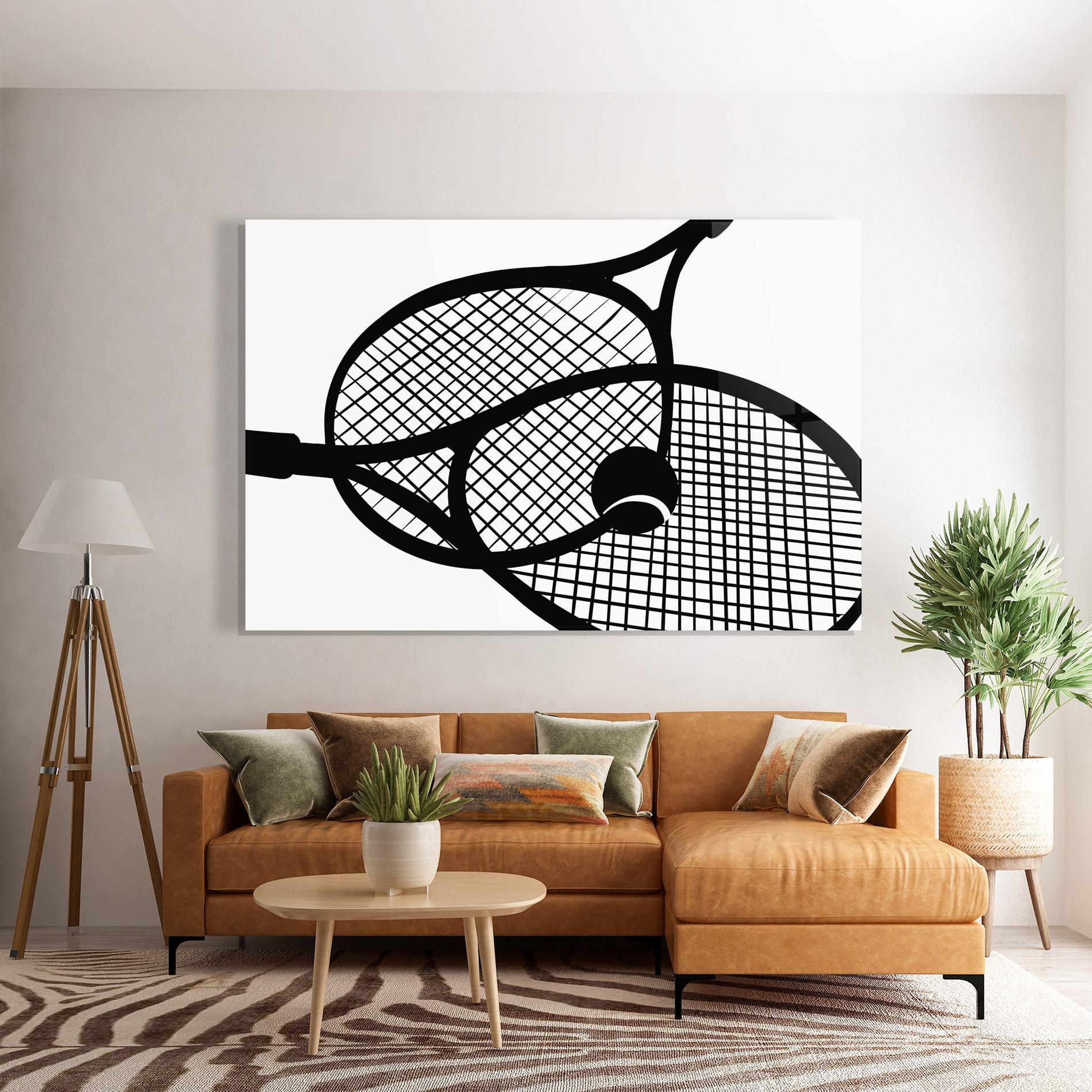 Glasbild Tennis Ball Line mockup 7