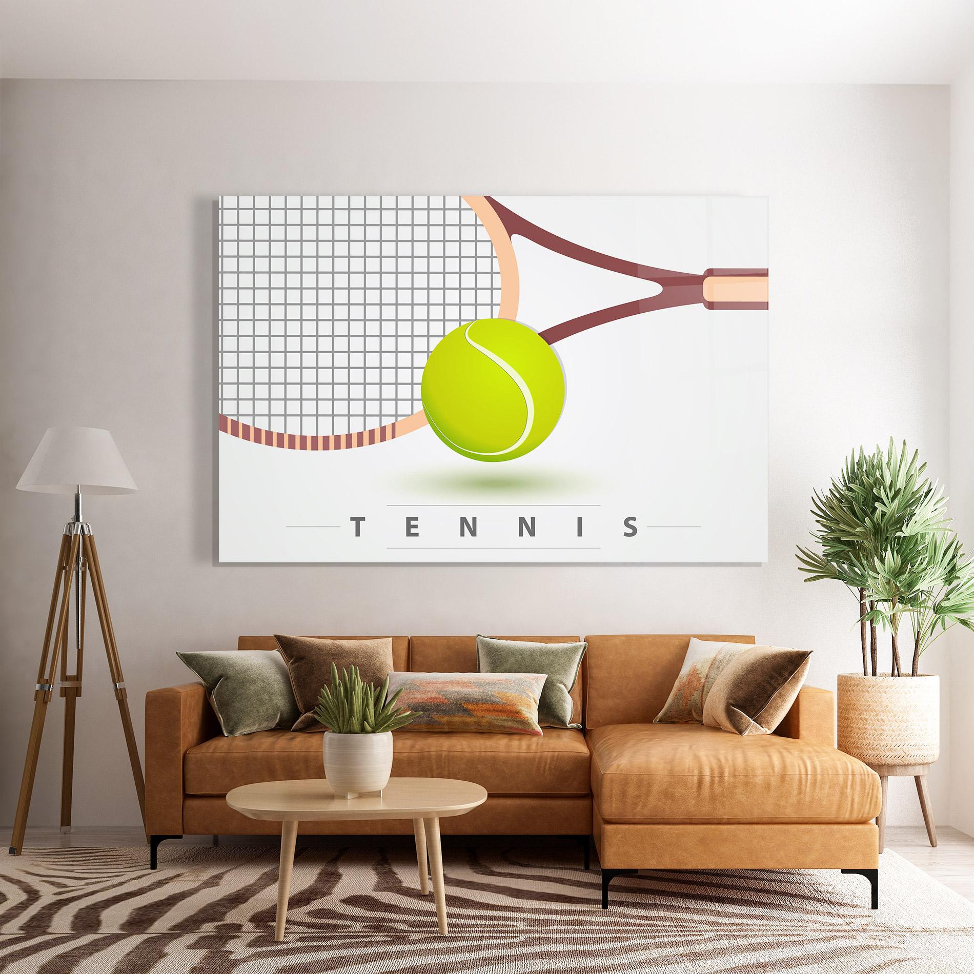 Glasbild Tennis Ball mockup 7