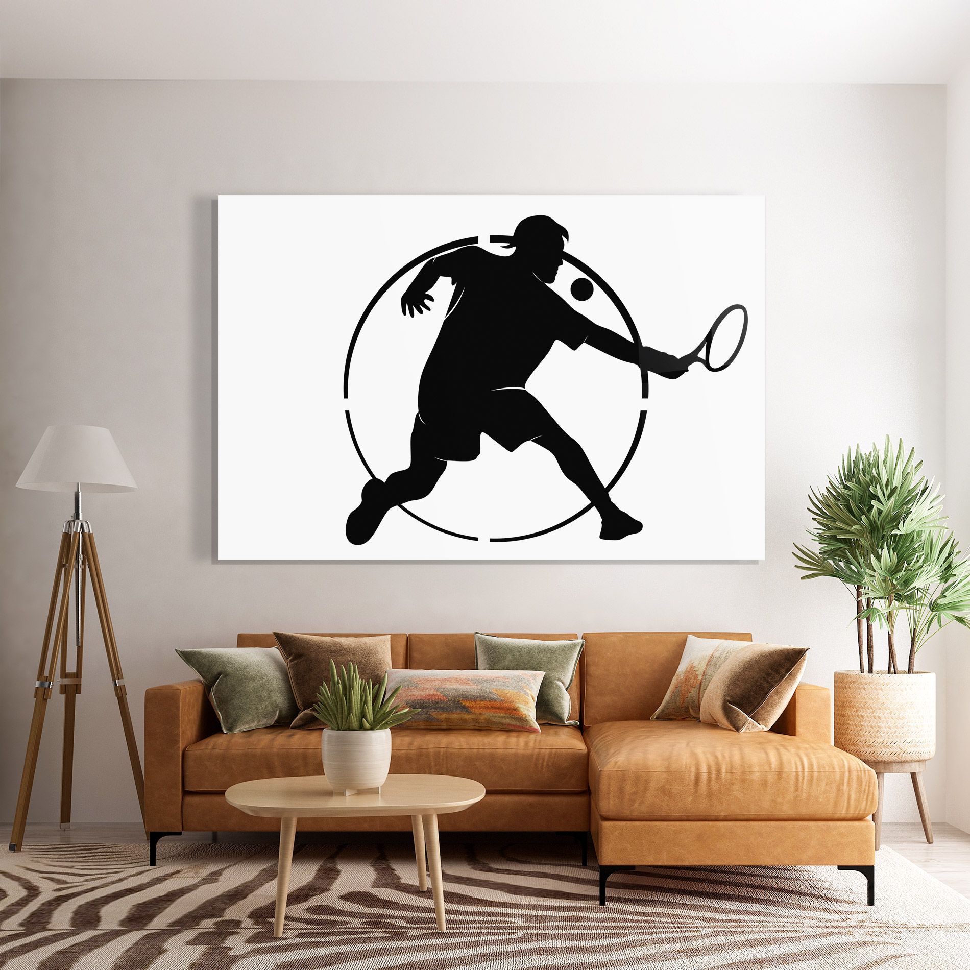 Tennis Black Circle mockup 7