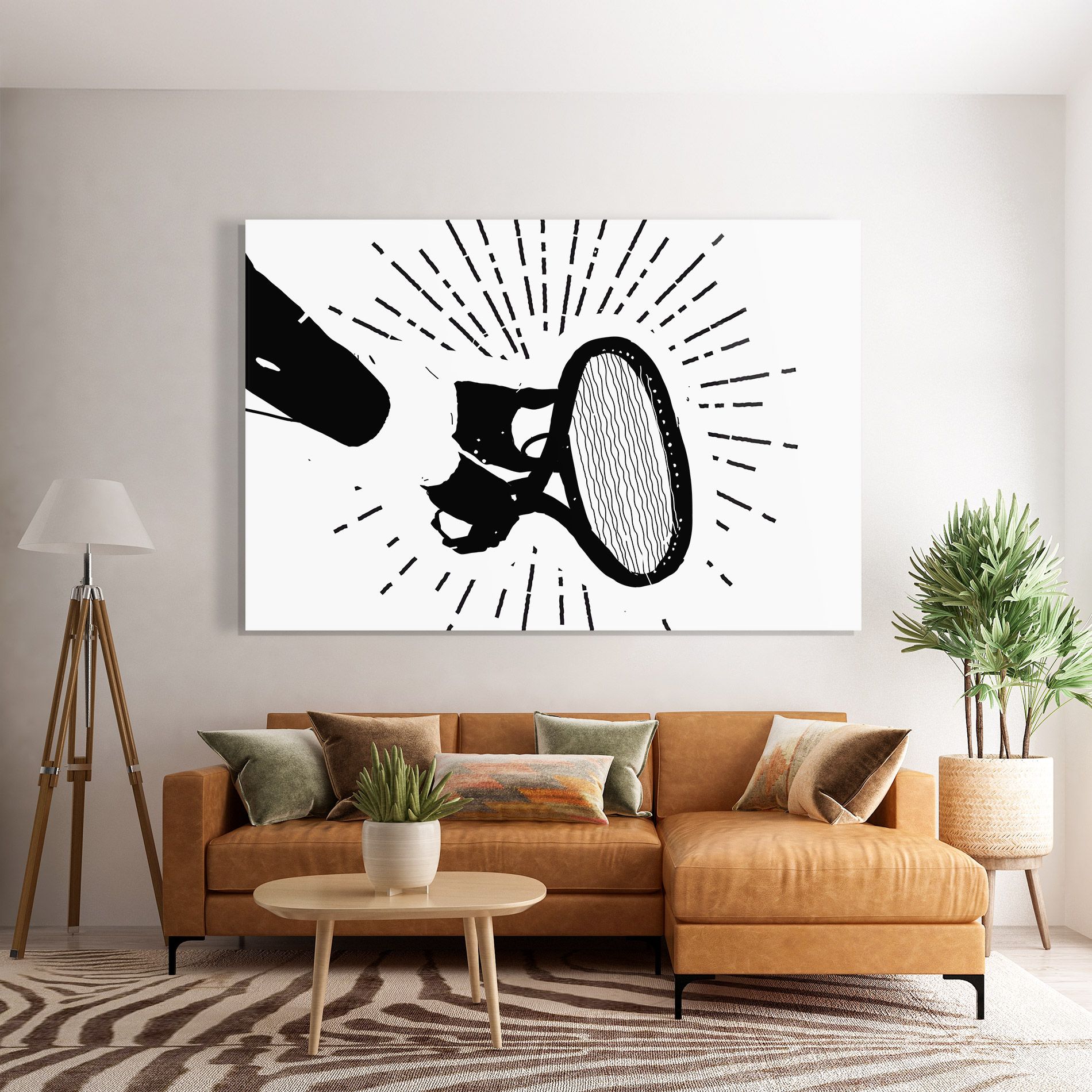 Tennis Black Line mockup 7