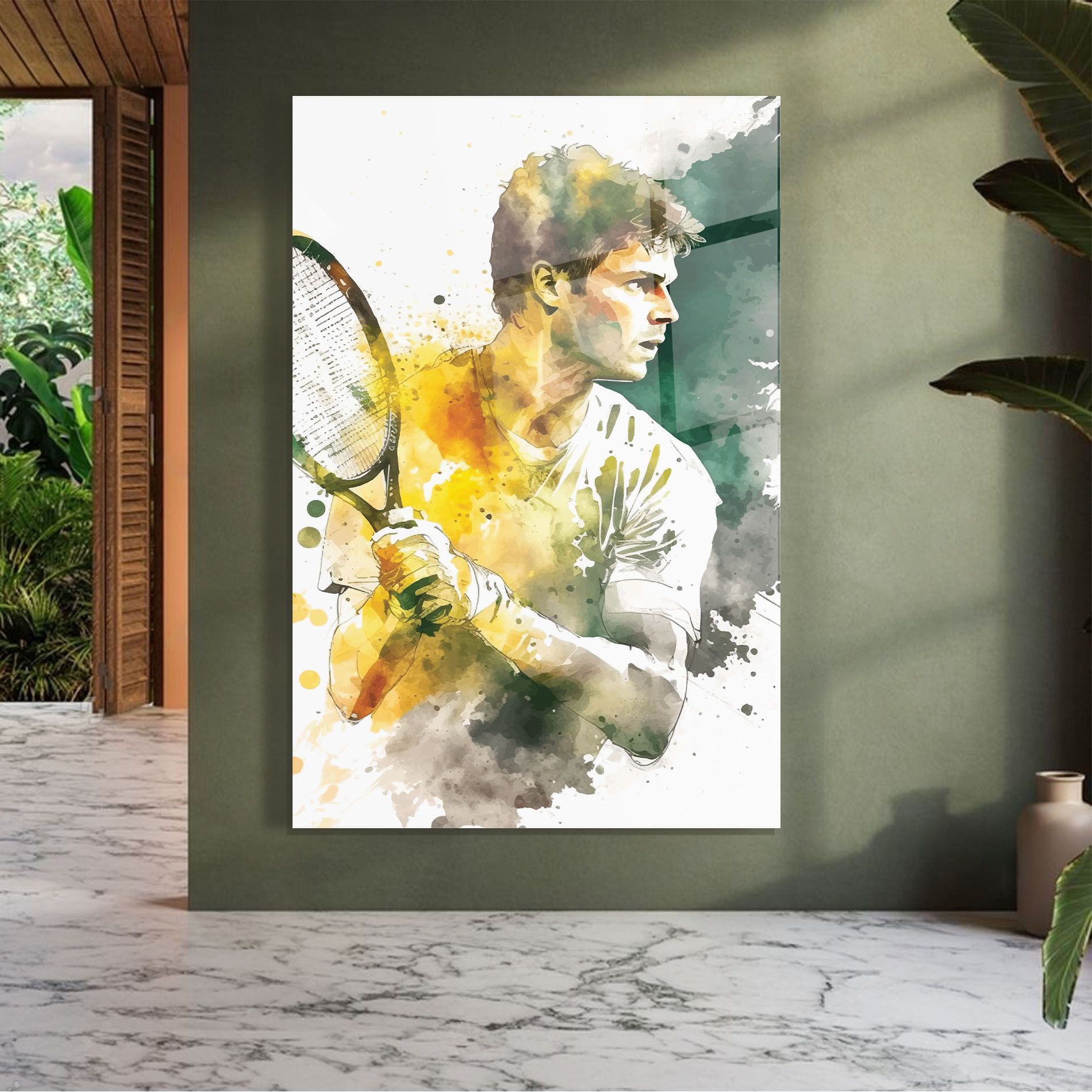 Player Watercolor mockup 7