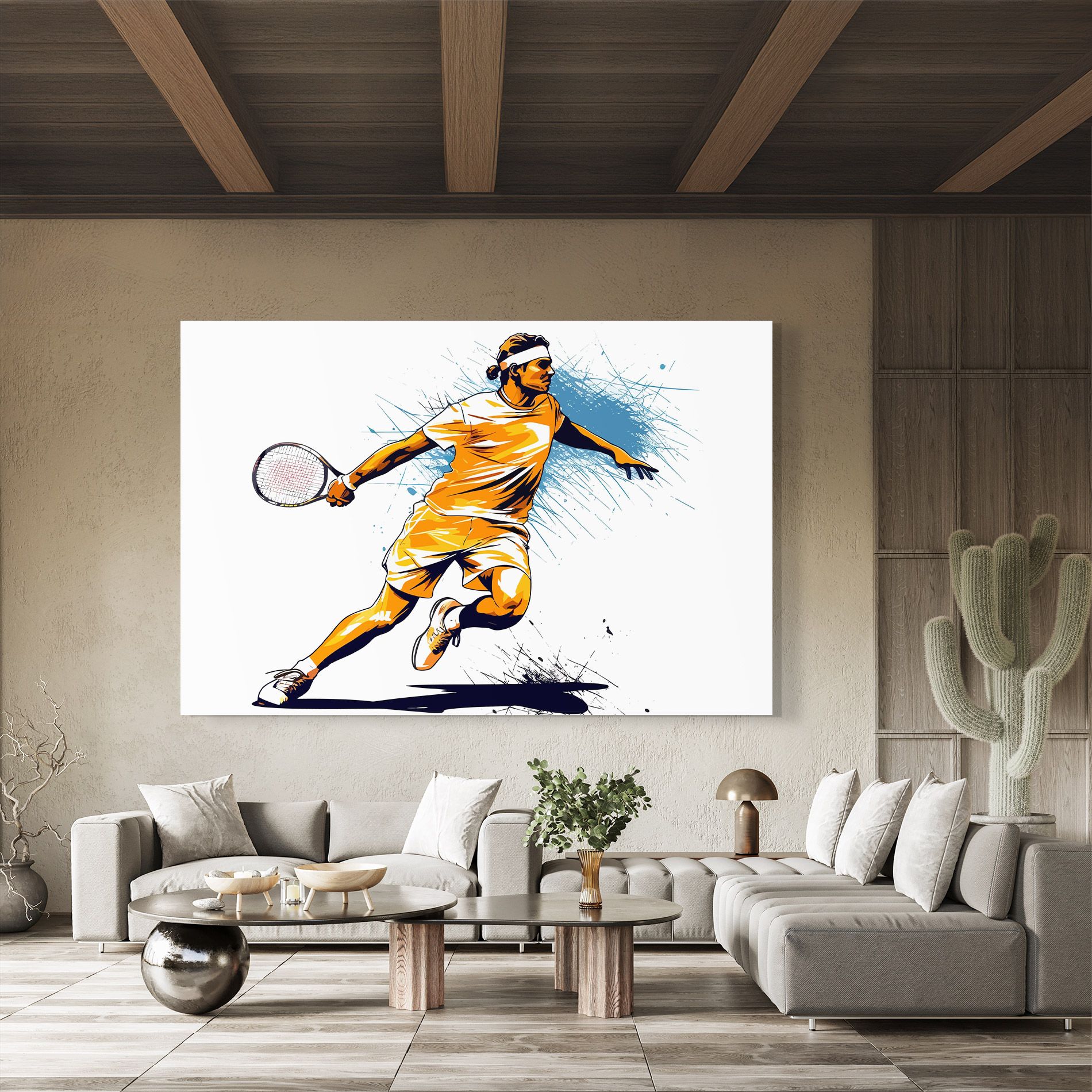 Orange Blue Tennis mockup 8