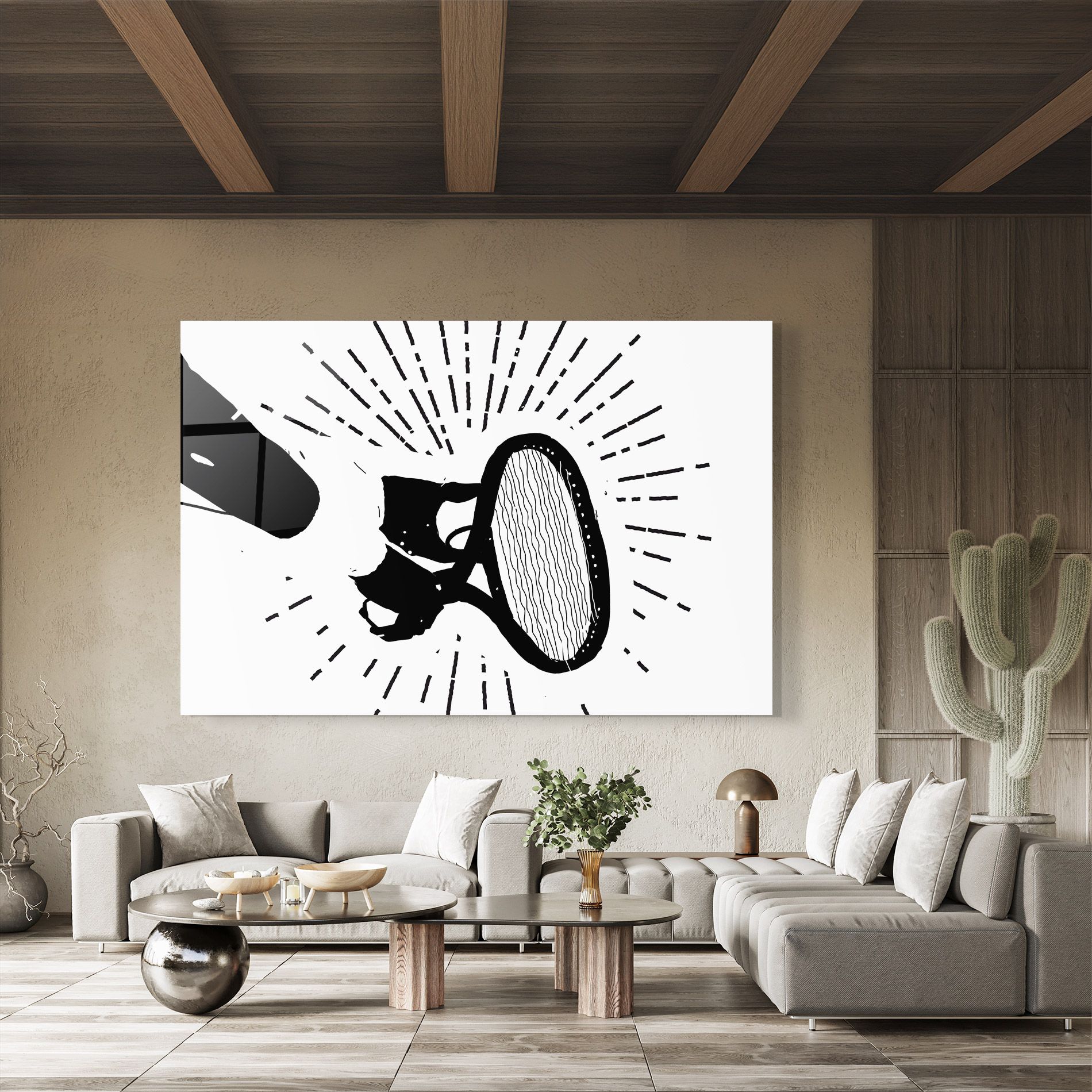 Tennis Black Line mockup 8