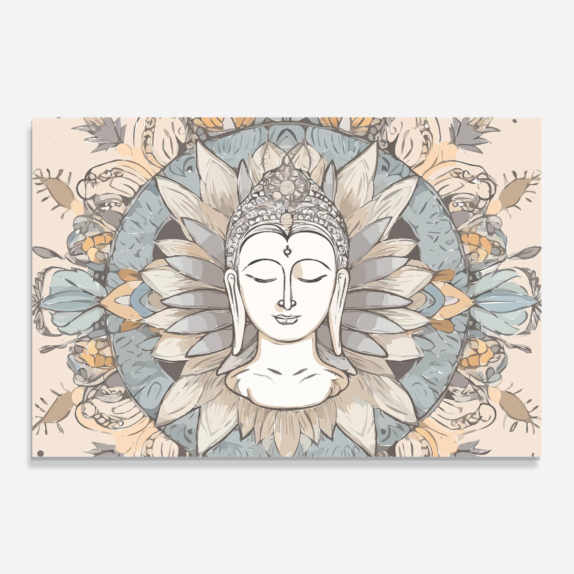 Glasbild Boho Element mockup 0