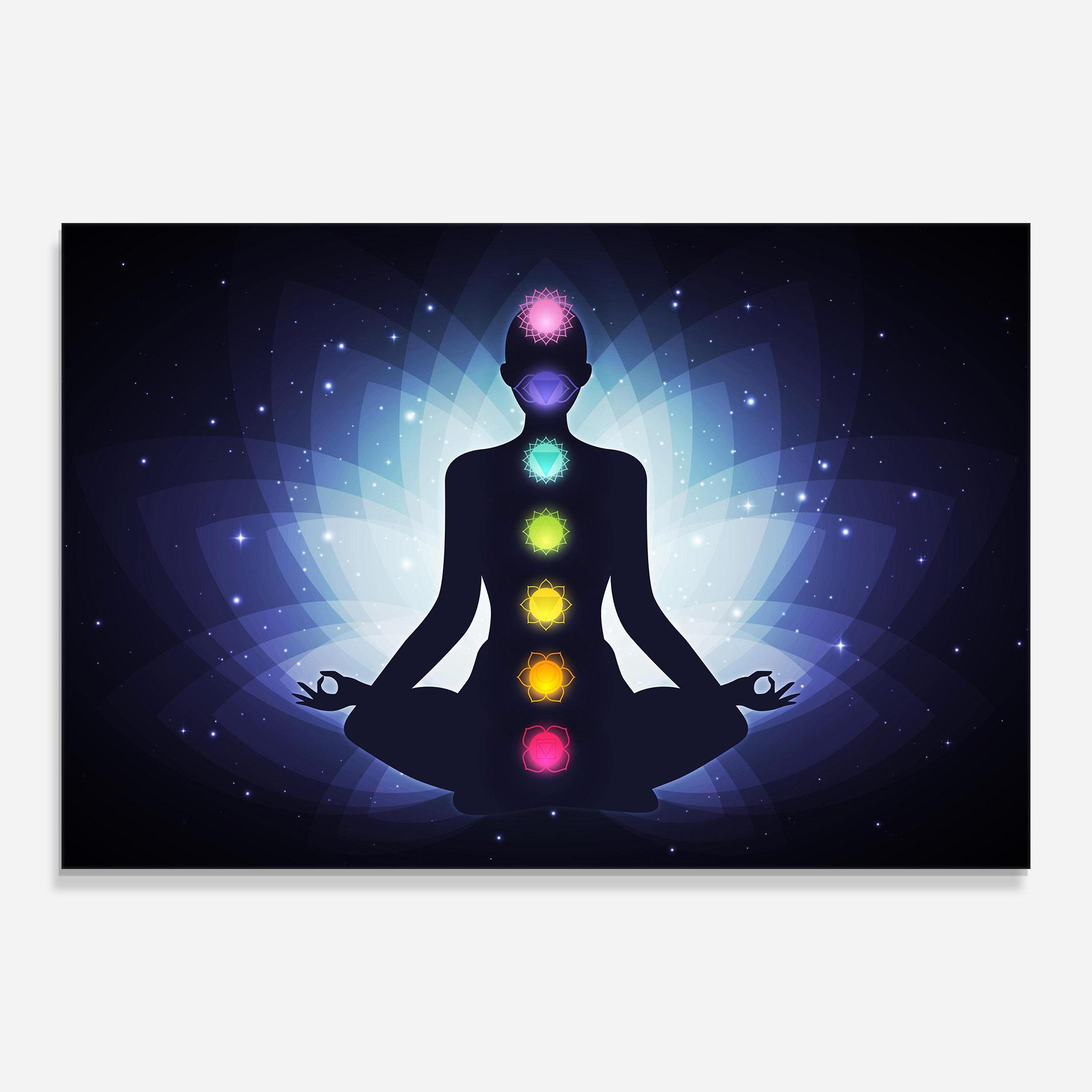 Glasbild Flower Meditation mockup 0