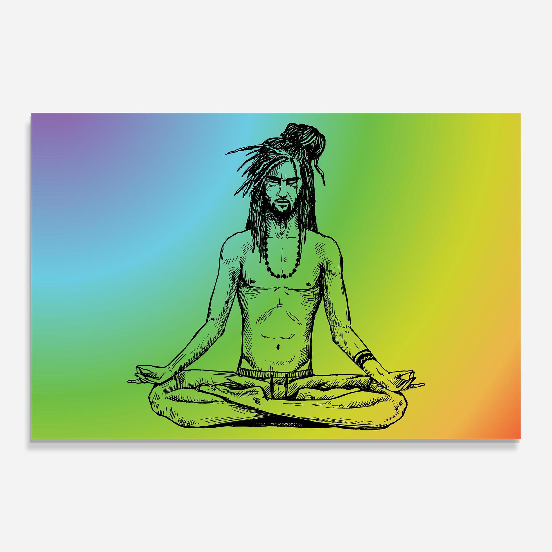 Glasbild Meditation Time mockup 0