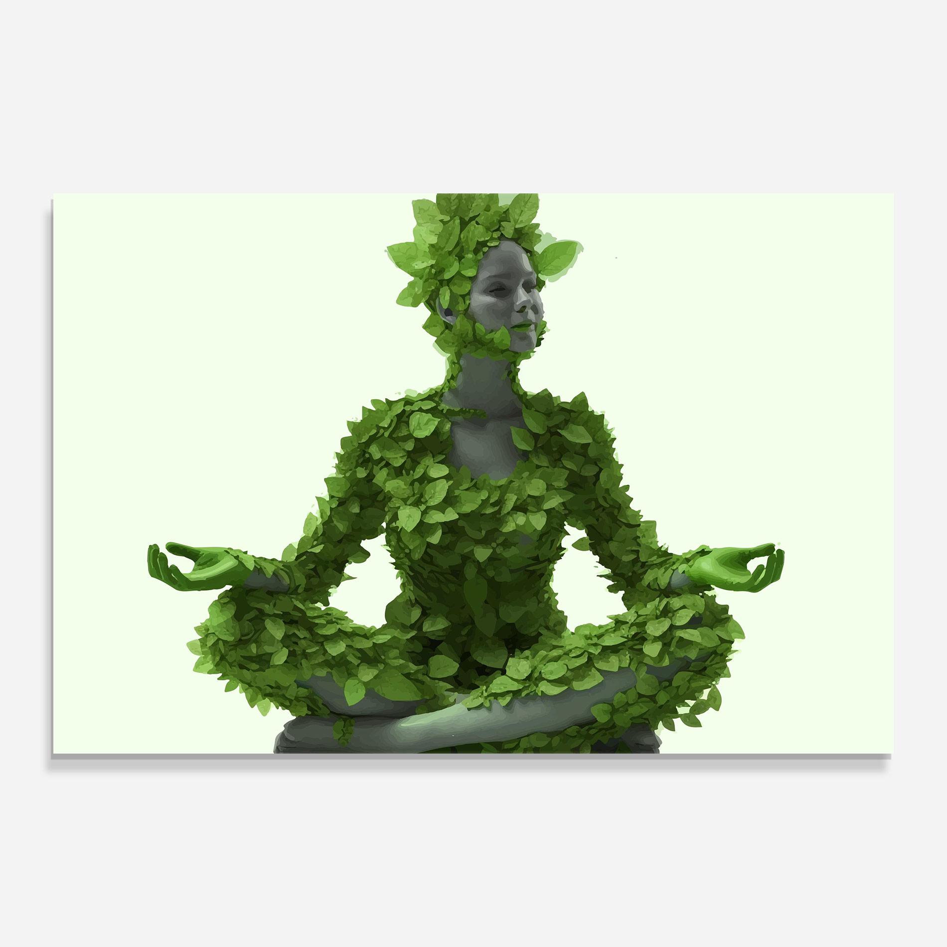 Glasbild Nature Yoga mockup 0