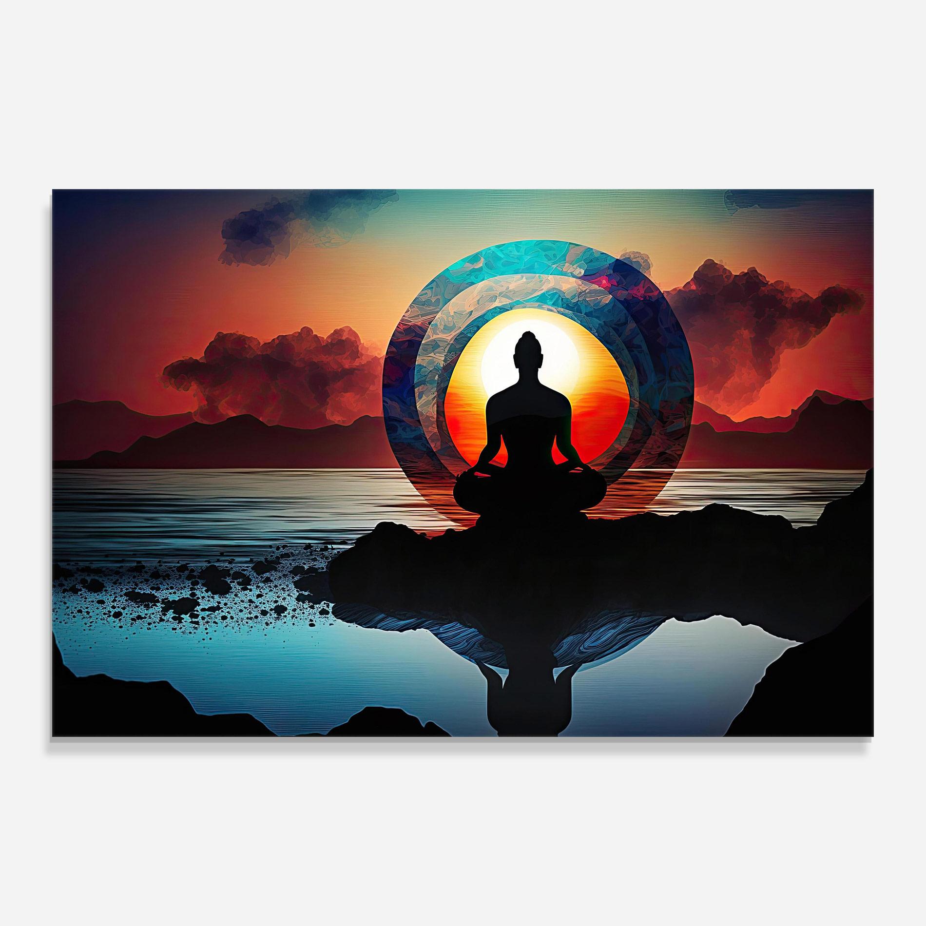 Glasbild Om Orbit mockup 0