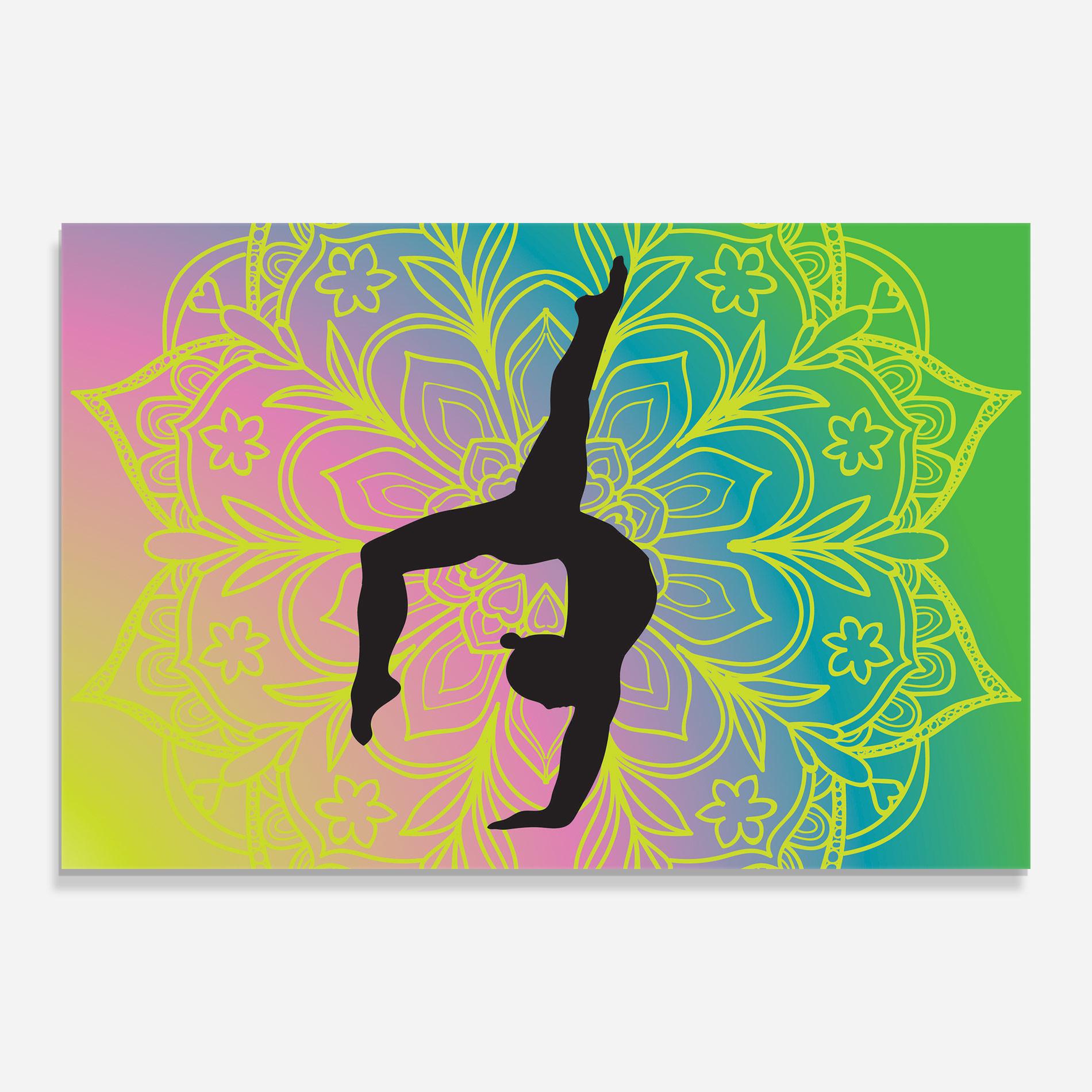 Glasbild Peace Yoga 02 mockup 0