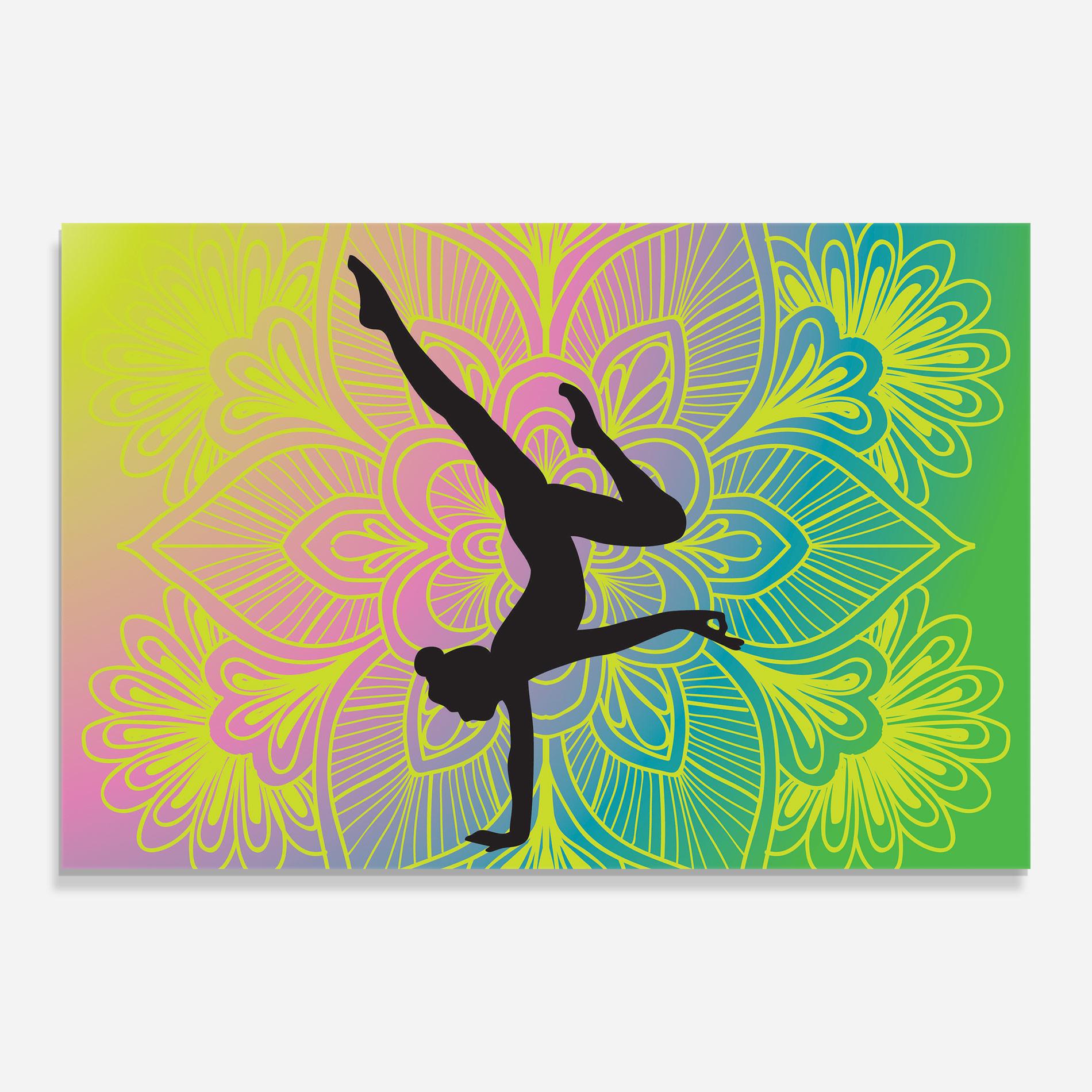 Glasbild Peace Yoga 04 mockup 0