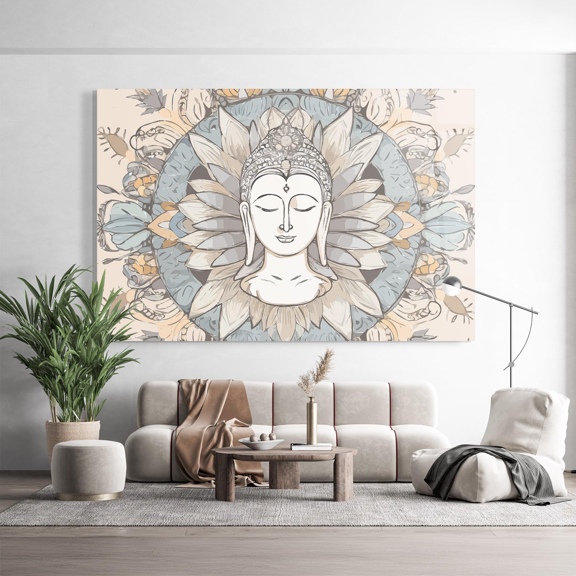 Glasbild Boho Element mockup 9