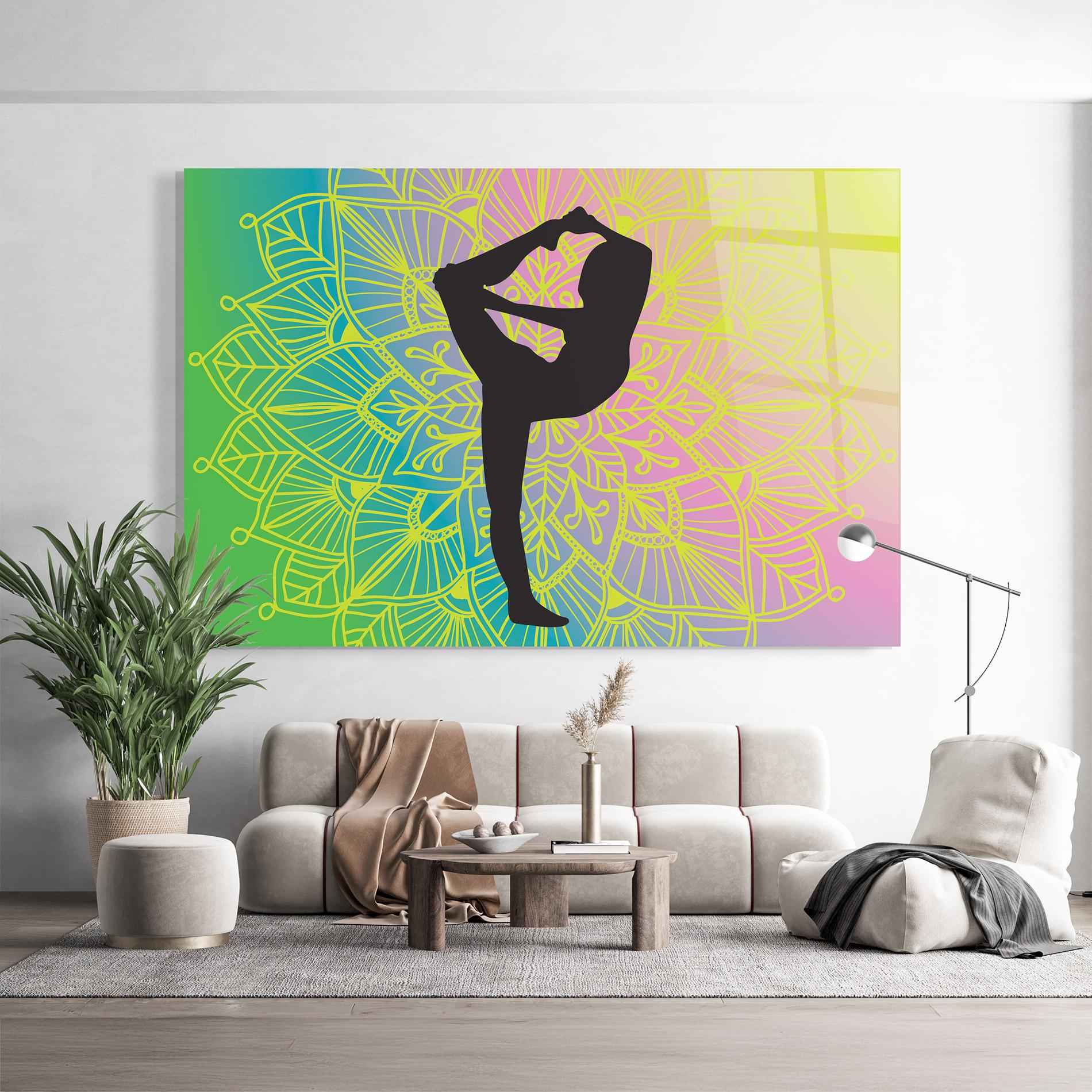 Glasbild Peace Yoga 03 mockup 9
