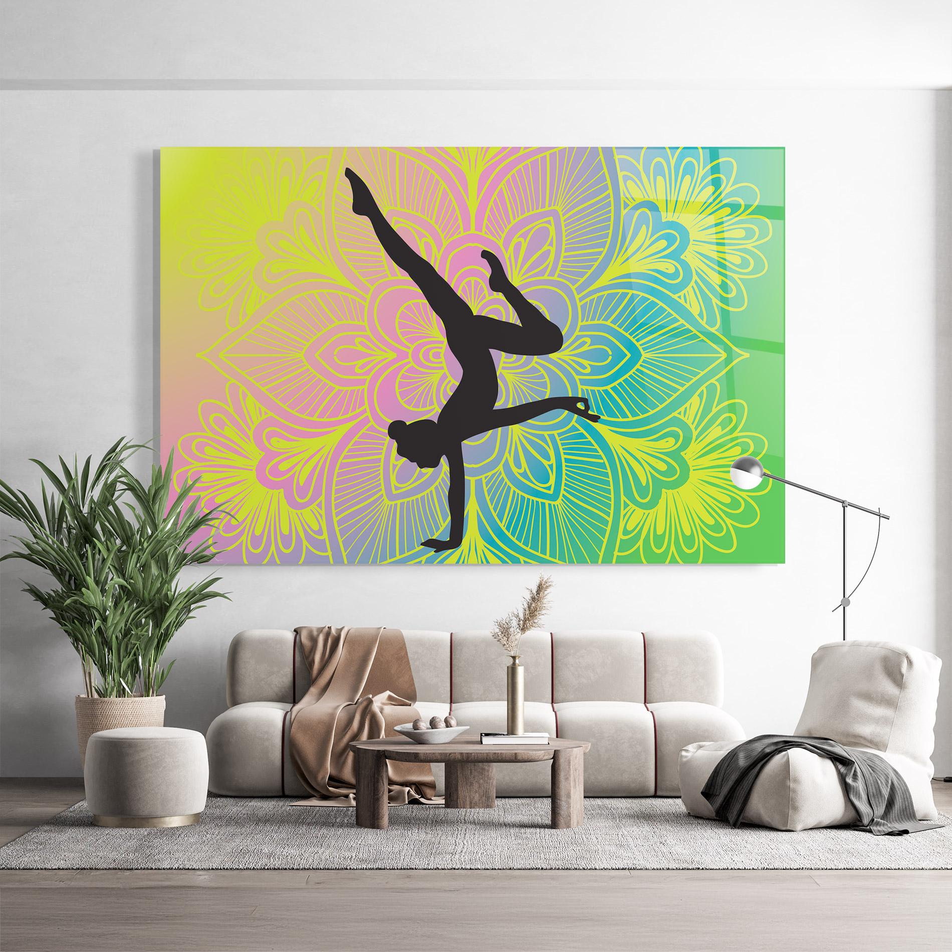 Glasbild Peace Yoga 04 mockup 9
