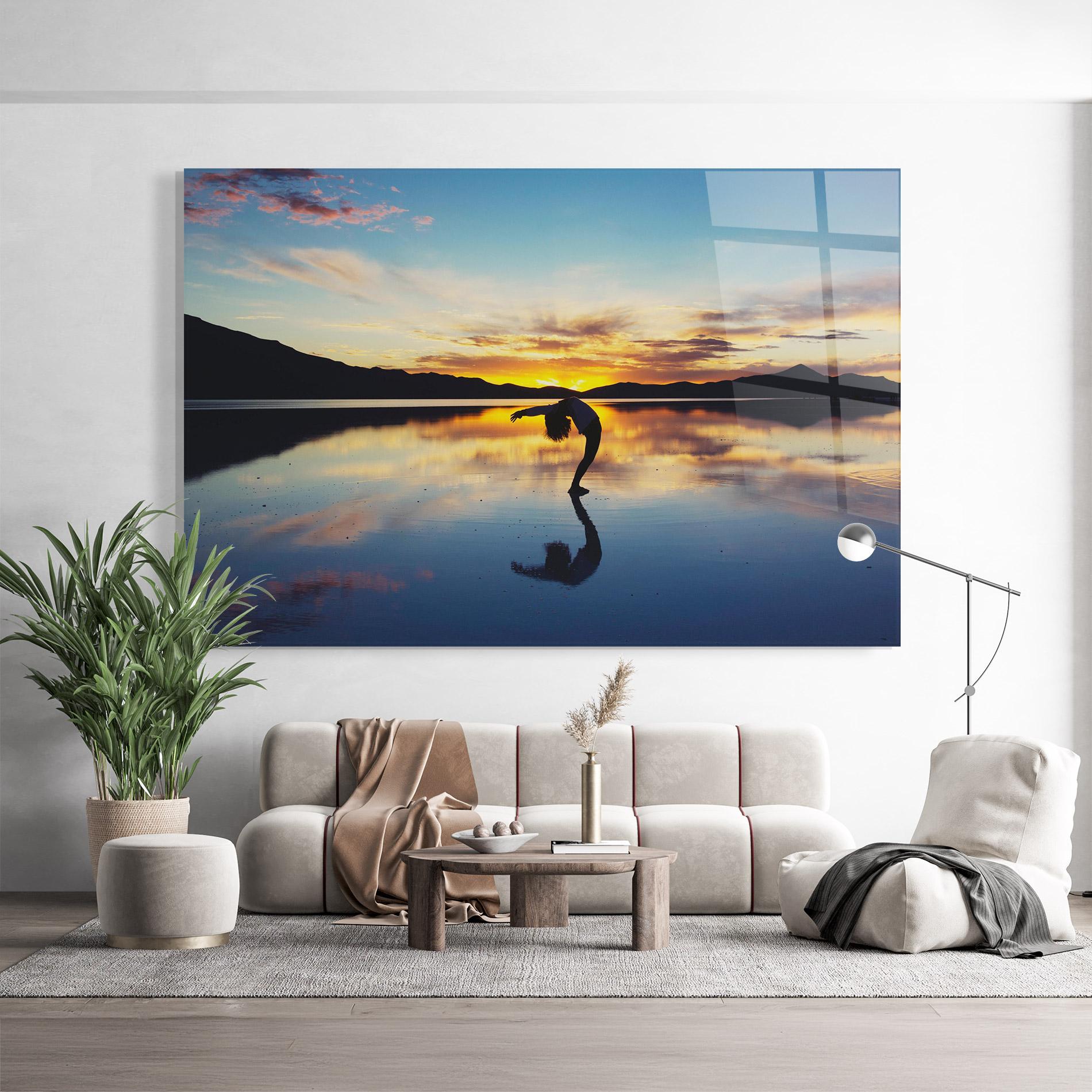 Glasbild Yoga Yonder mockup 9