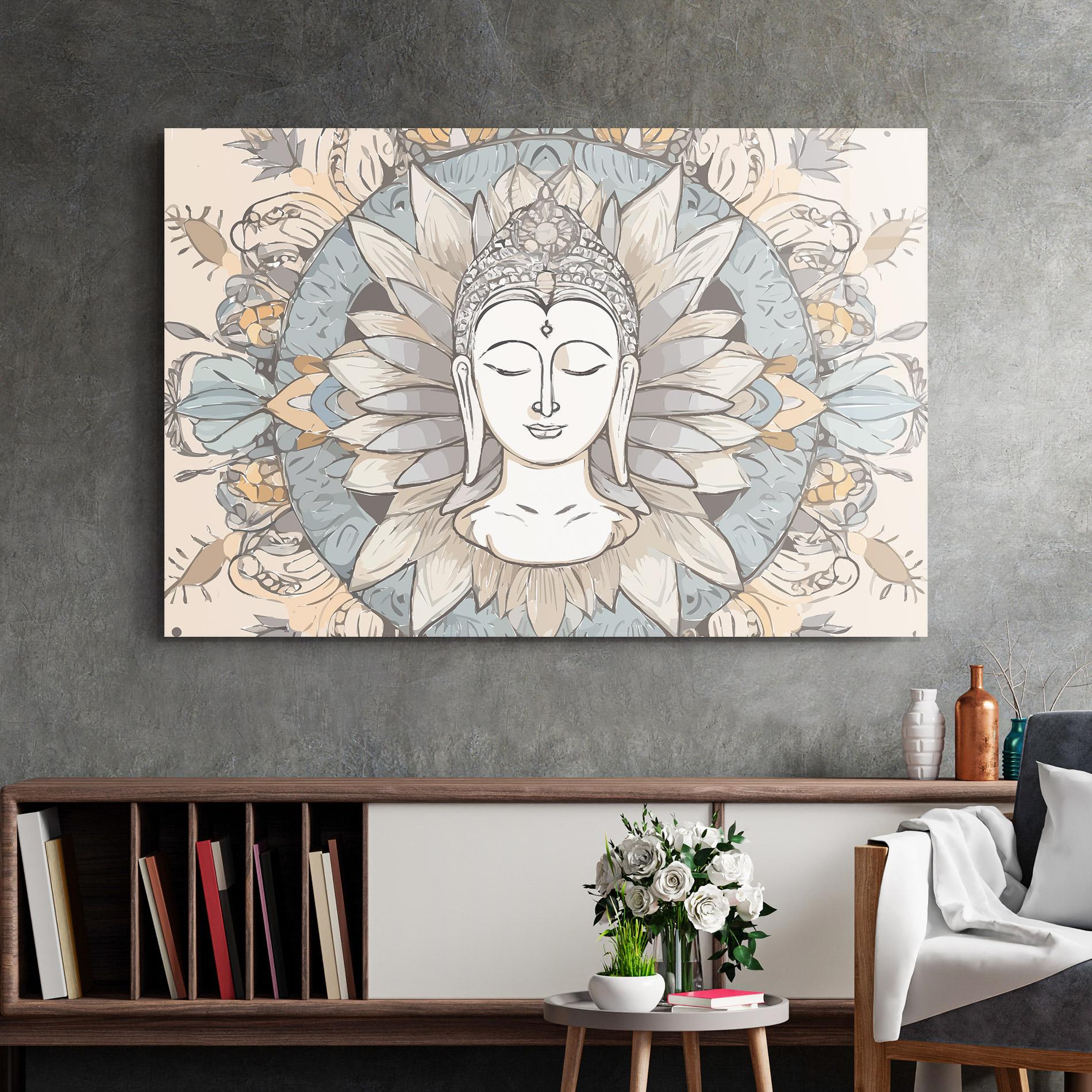 Glasbild Boho Element mockup 2