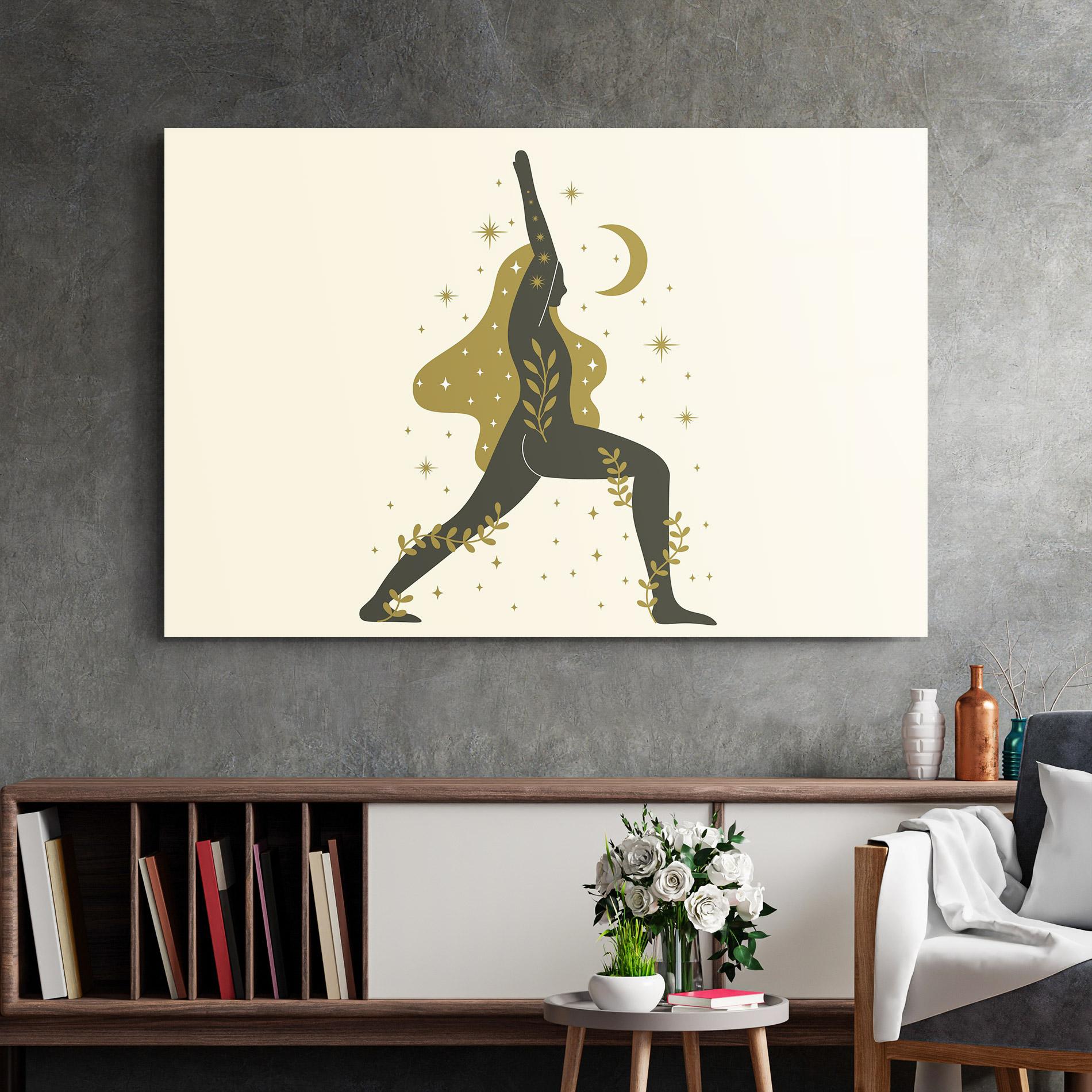 Glasbild Chandrasana mockup 2