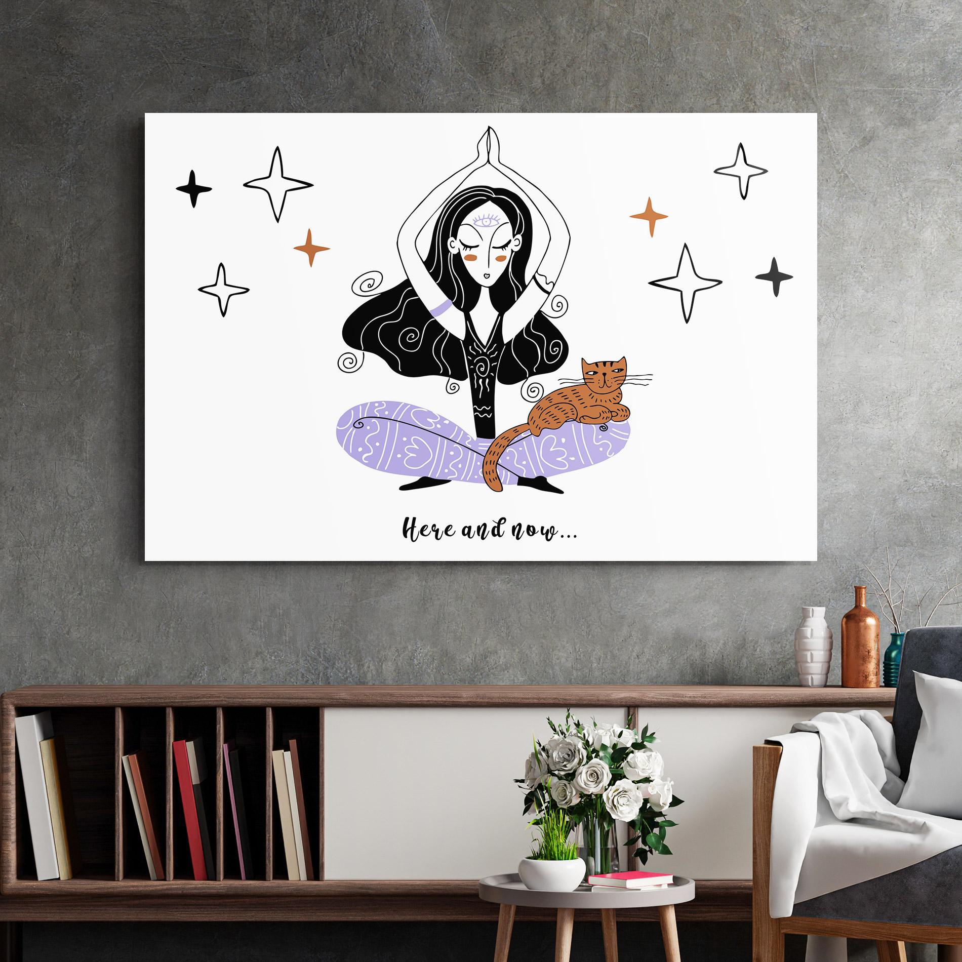 Glasbild Here And Now mockup 2