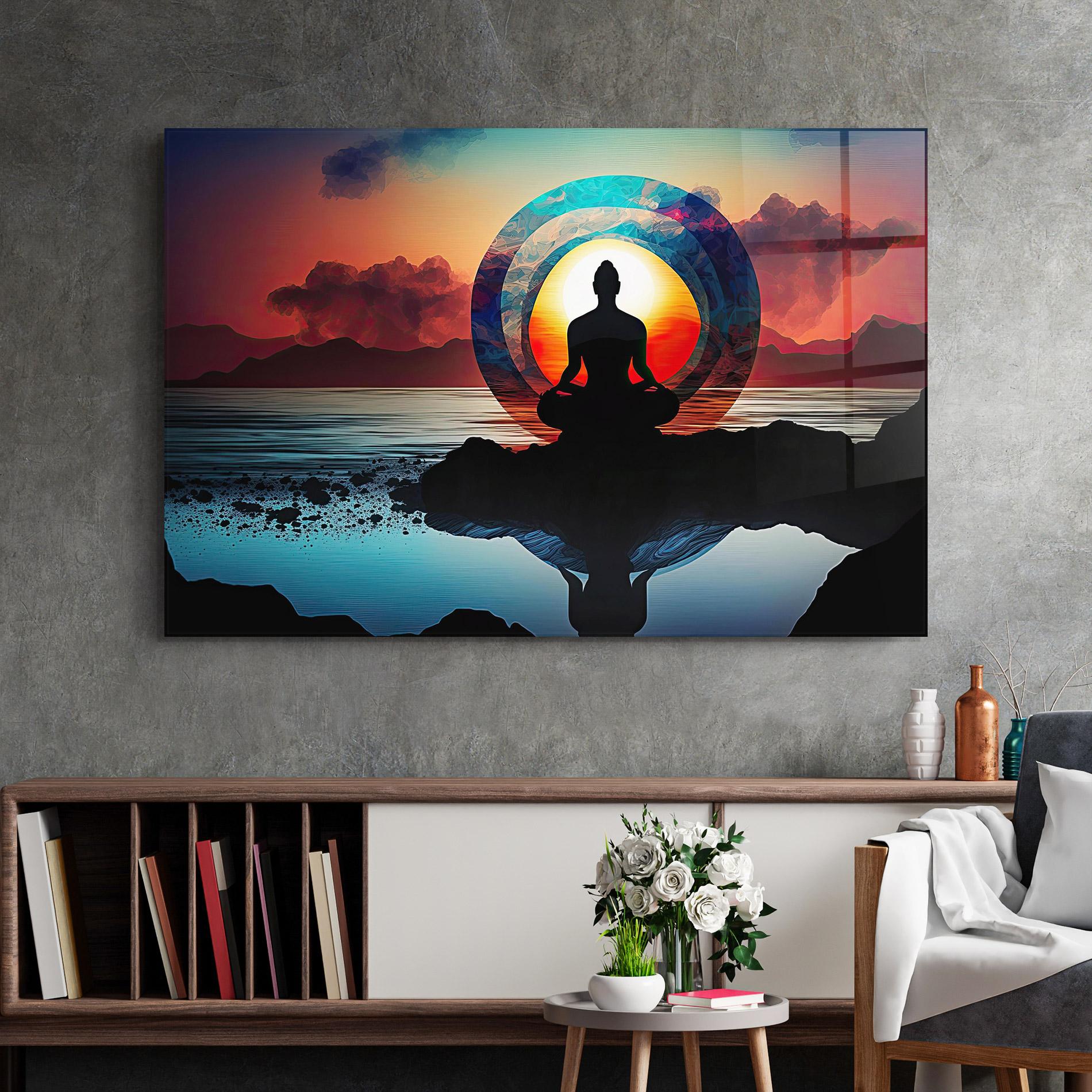 Glasbild Om Orbit mockup 2