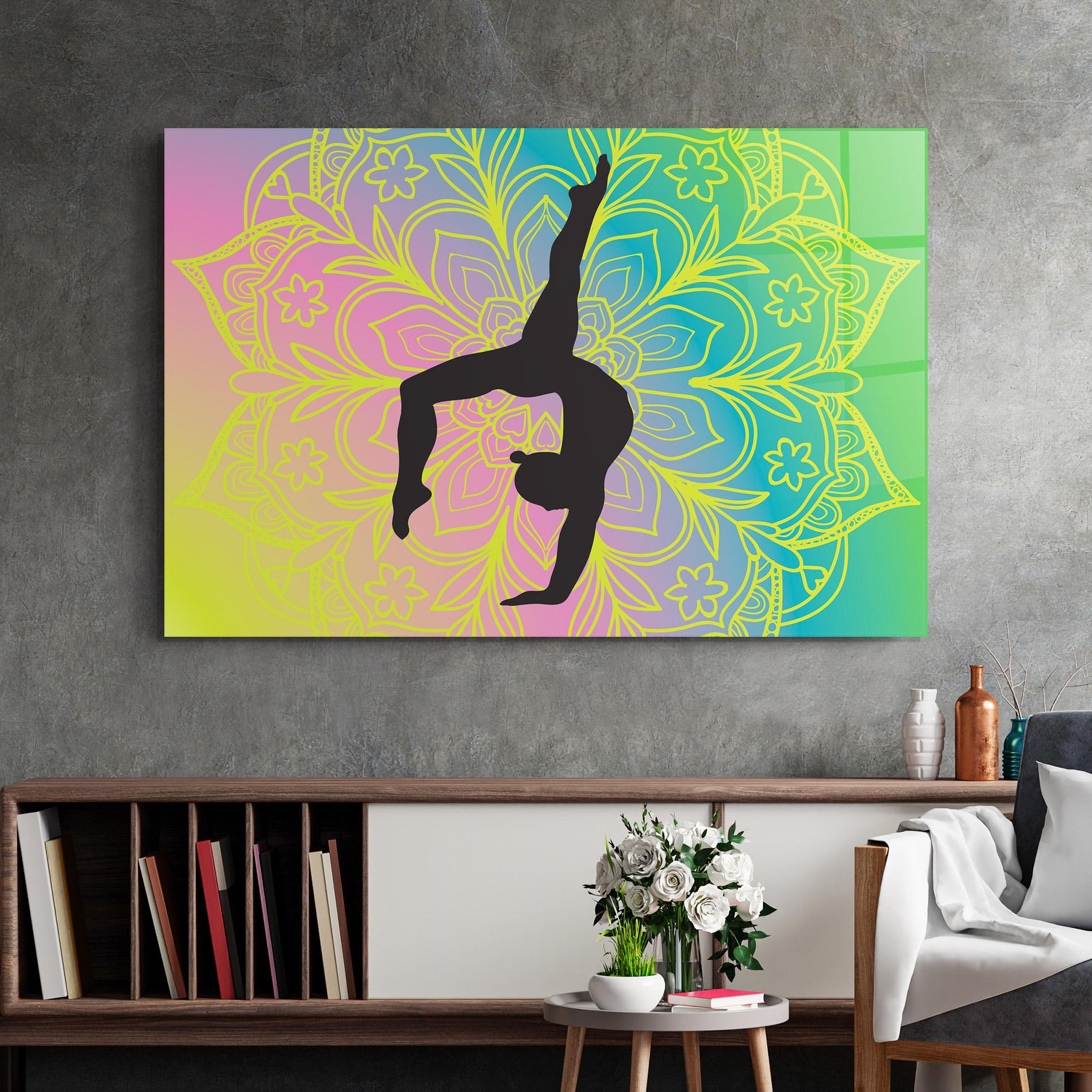 Glasbild Peace Yoga 02 mockup 2