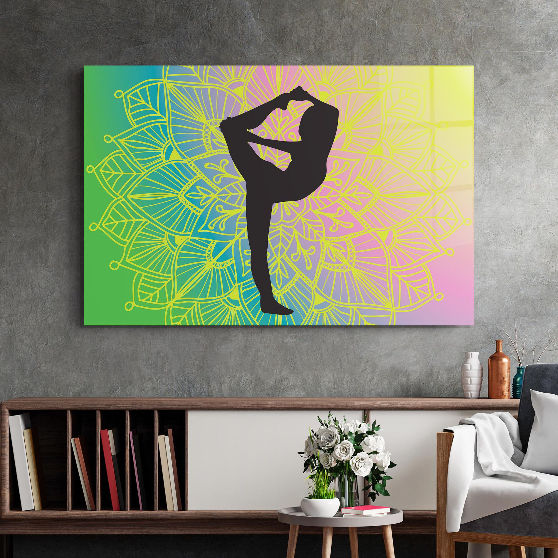 Glasbild Peace Yoga 03 mockup 2