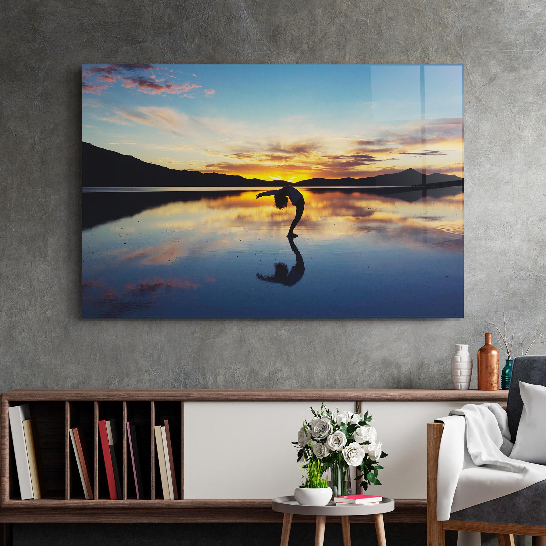 Glasbild Yoga Yonder mockup 2