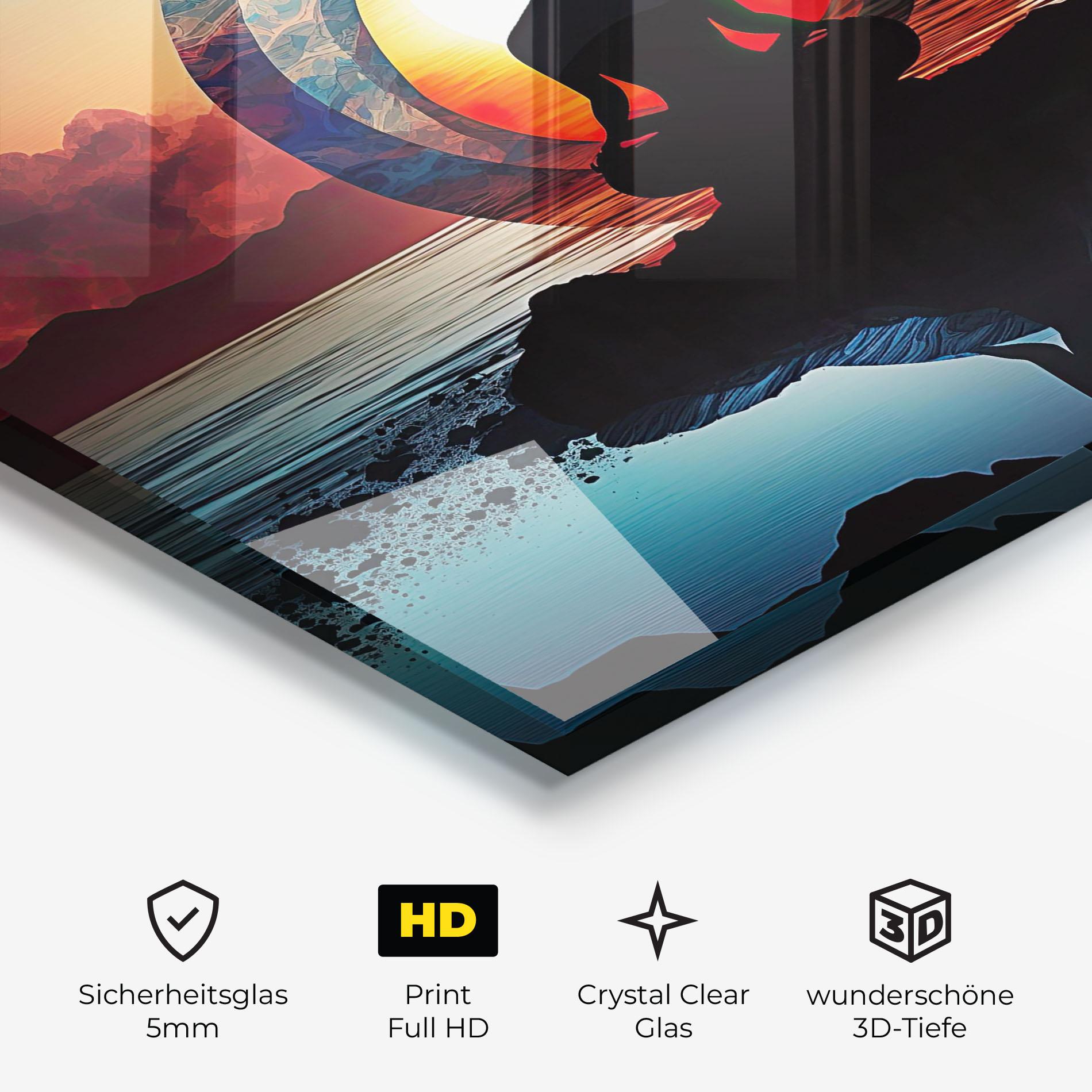 Glasbild Om Orbit mockup 3